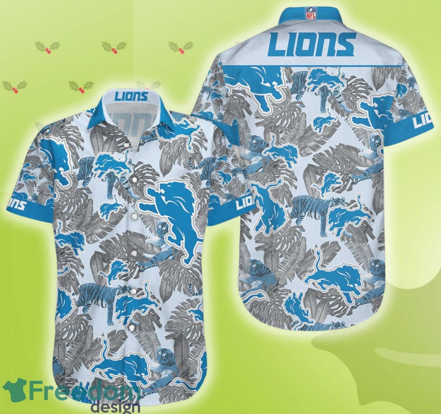 Nfl Detroit Lions Fan Aloha Beach Gift Hawaiian Shirt For Men And Women