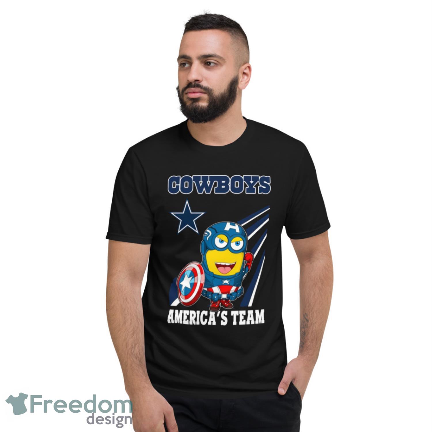 NFL Football Dallas Cowboys Captain America Marvel Avengers Minion Shirt -  Freedomdesign