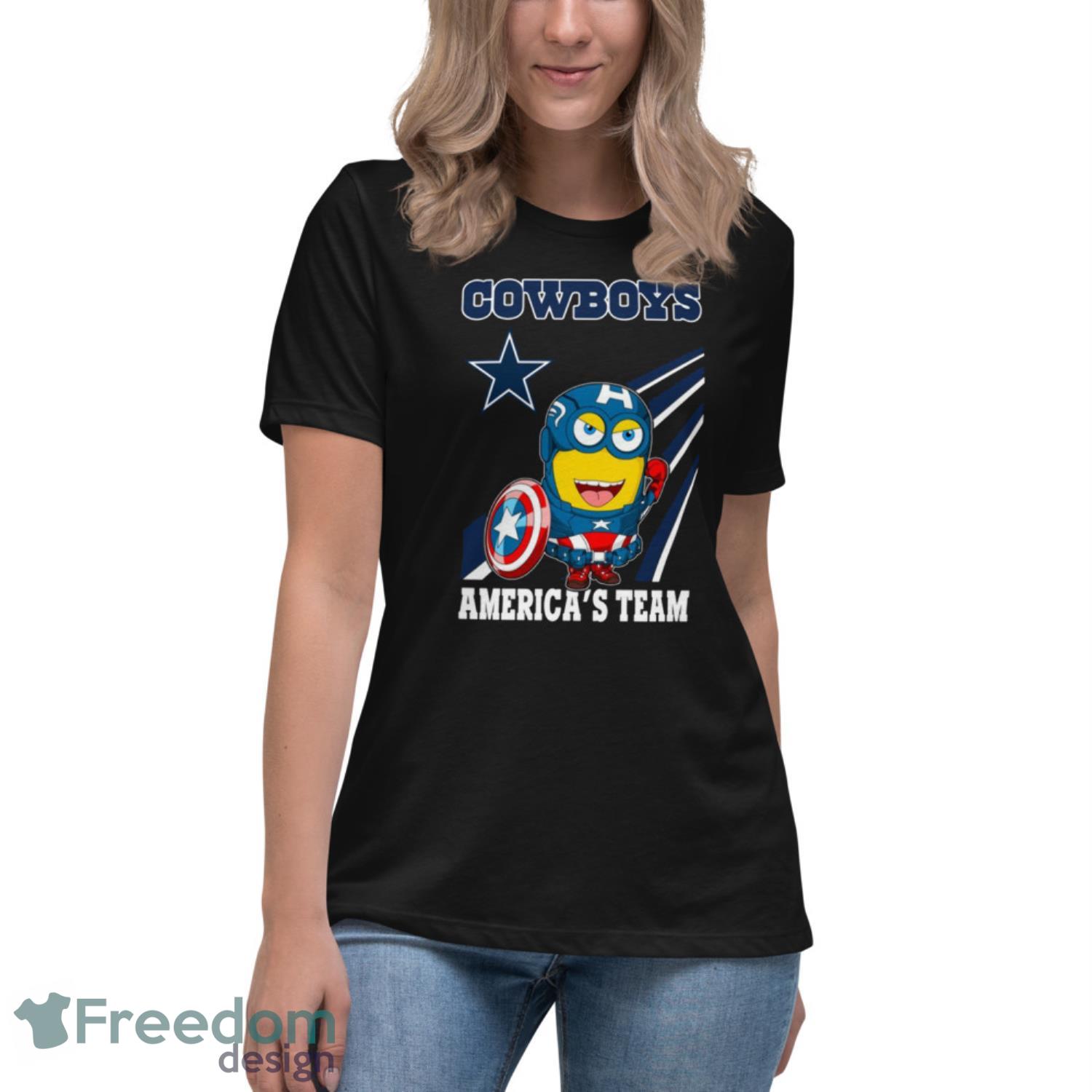 NFL Football Dallas Cowboys Captain America Marvel Avengers Minion Shirt -  Freedomdesign