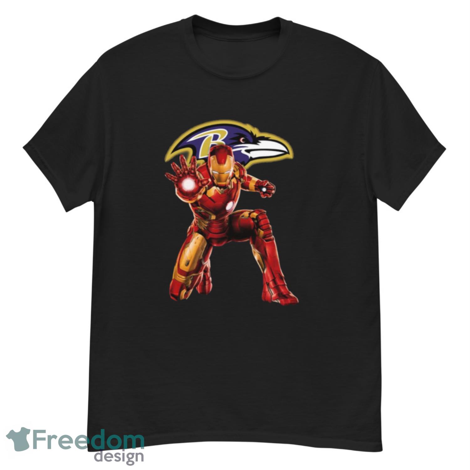 Baltimore Ravens NFL Football Incredible Hulk Marvel Avengers Sports T Shirt