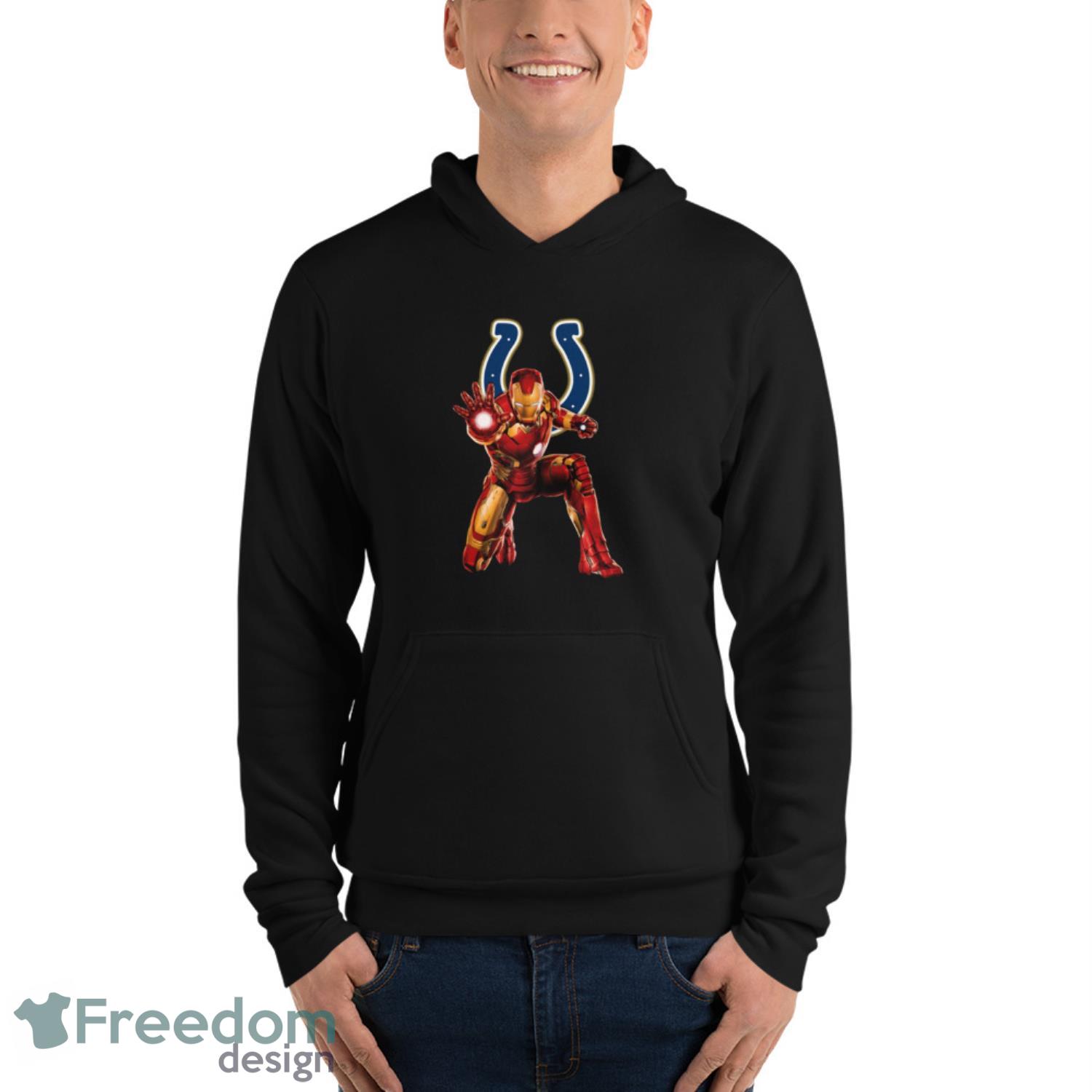 NFL Iron Man Marvel Comics Sports Football Indianapolis Colts T Shirt -  Freedomdesign