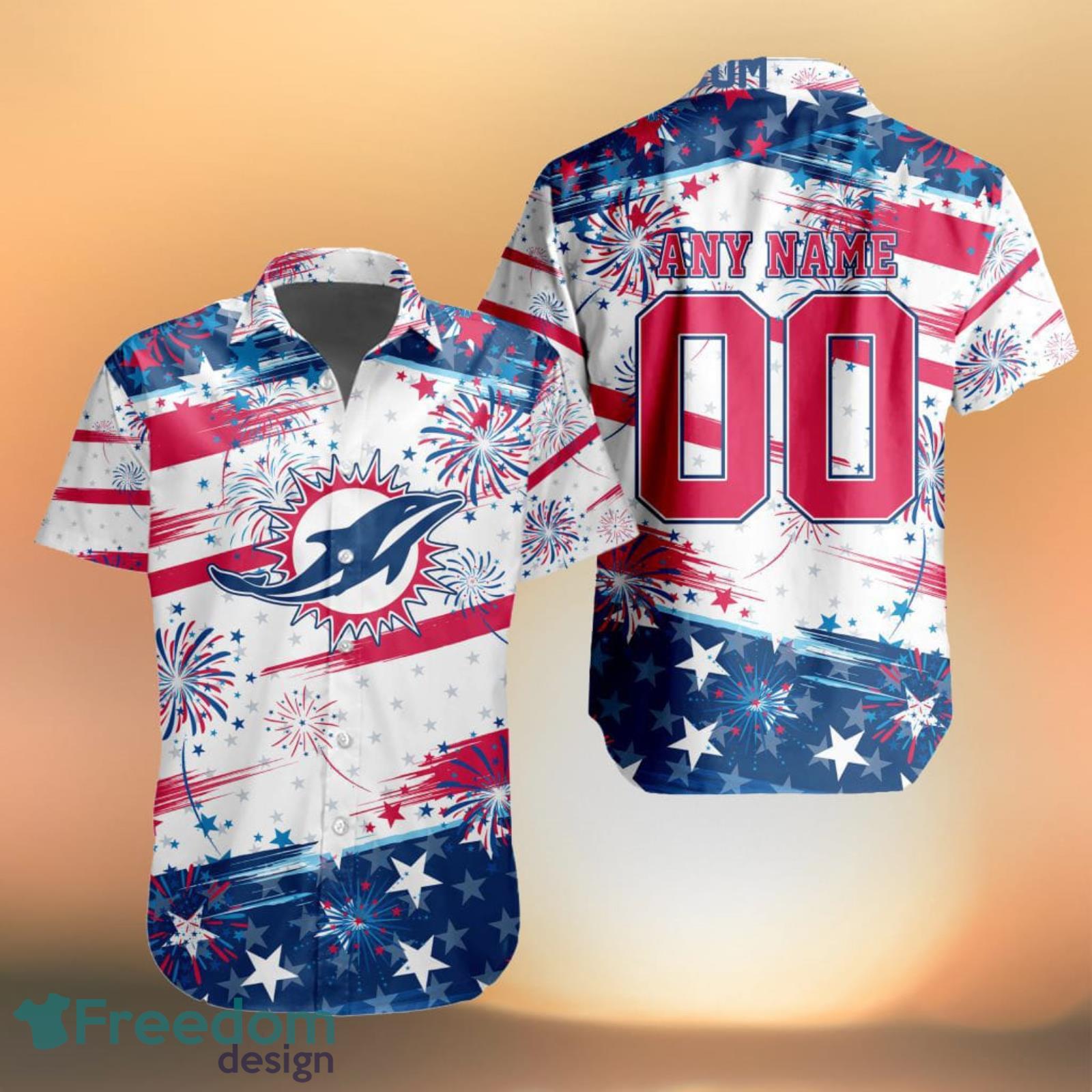 Best Selling Product] Miami Dolphins NFL Independence Day Unisex Full  Printing Hawaiian Shirt