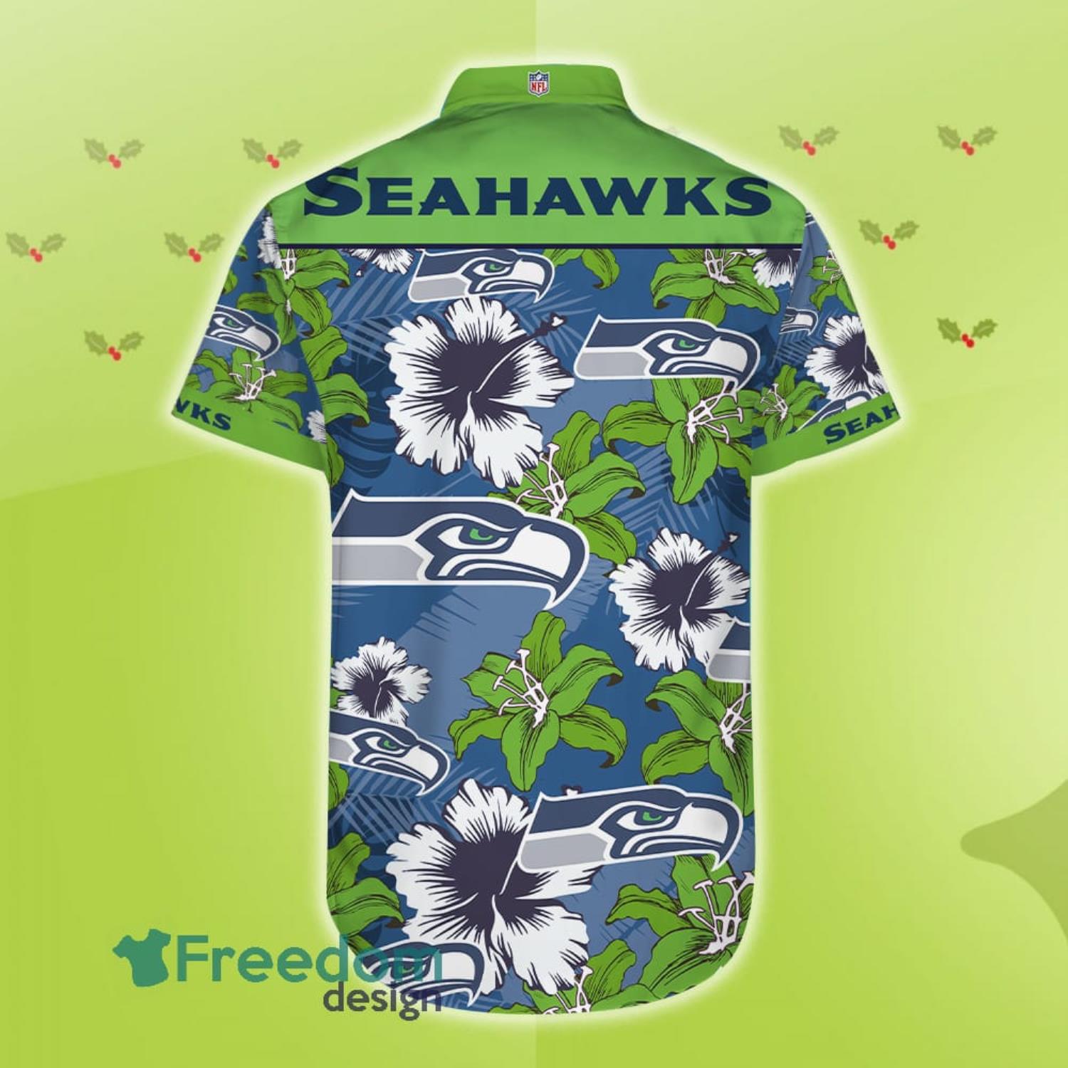 Custom Name Seattle Seahawks NFL Aloha Hawaiian Shirt –