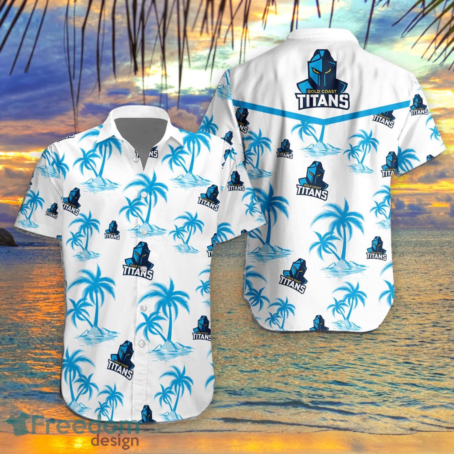 NRL Gold Coast Titans Classic Hawaiian Shirt - Torunstyle