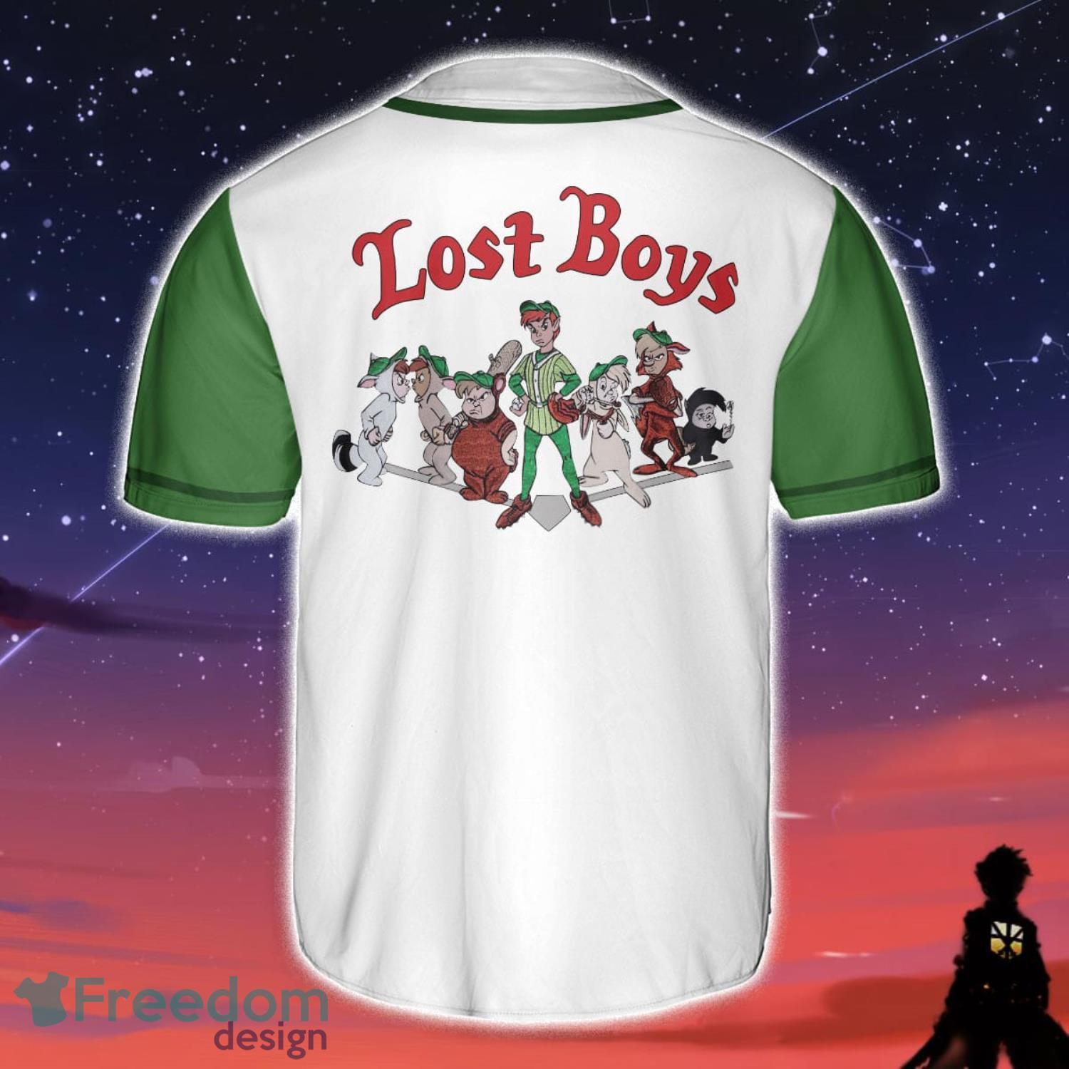 Lost Boys Peter Pan Neverland Island Custom Baseball Jersey Youth XS