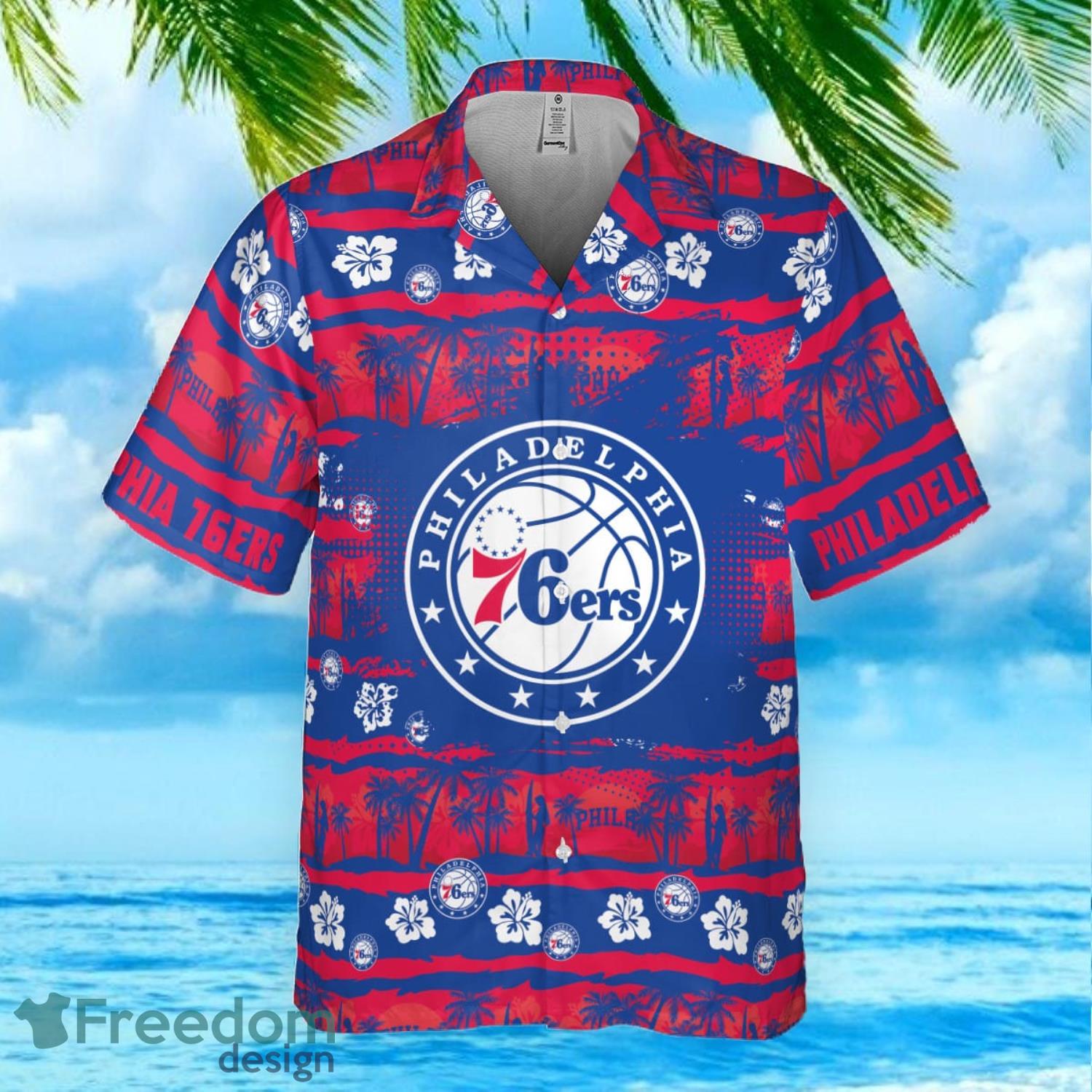 Philadelphia 76ers Lover National Basketball Association 2023 Aloha  Hawaiian Shirt - Freedomdesign