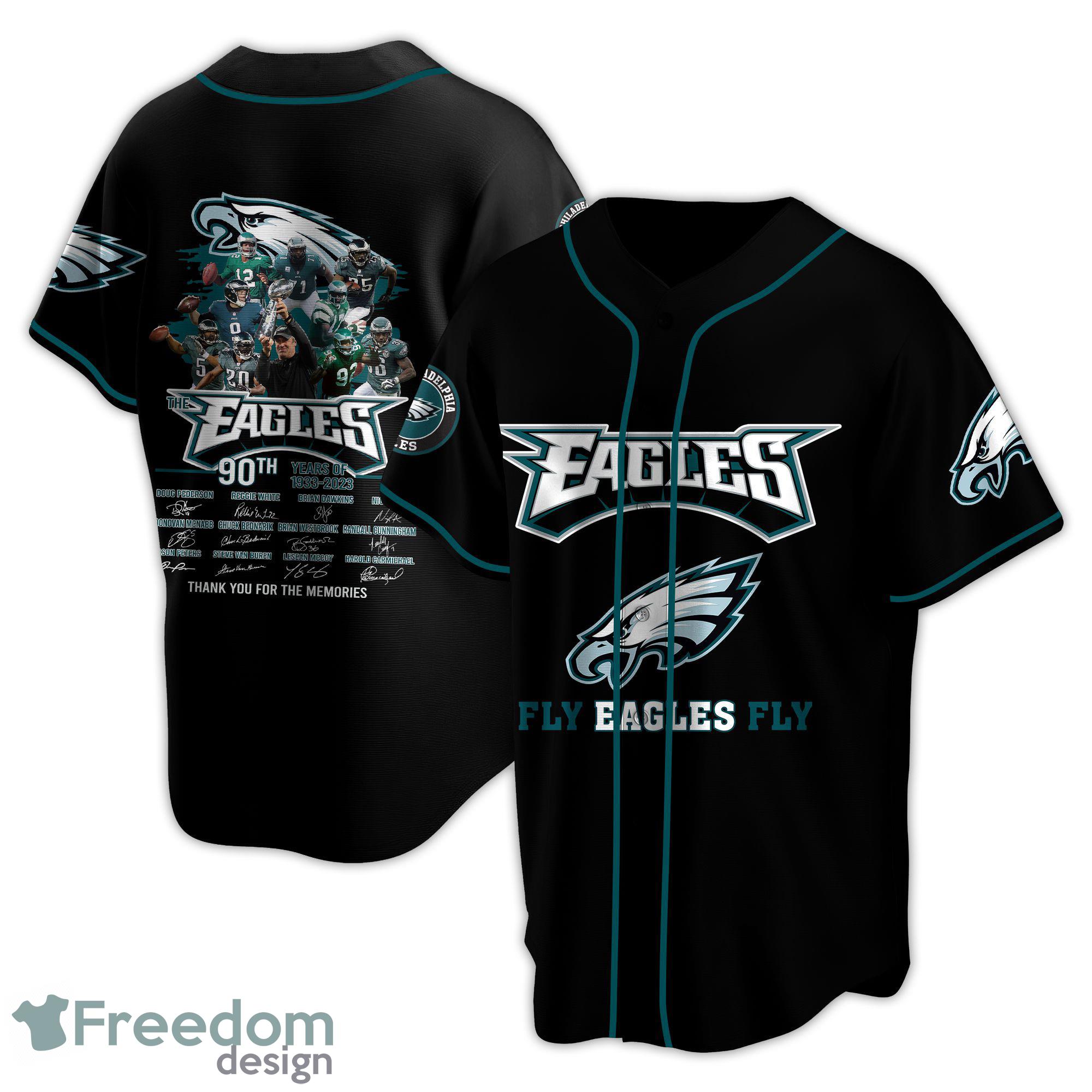 Philadelphia Eagles 90th Fly Eagles Fly Baseball Jersey Gift For Sport Fans  - Freedomdesign