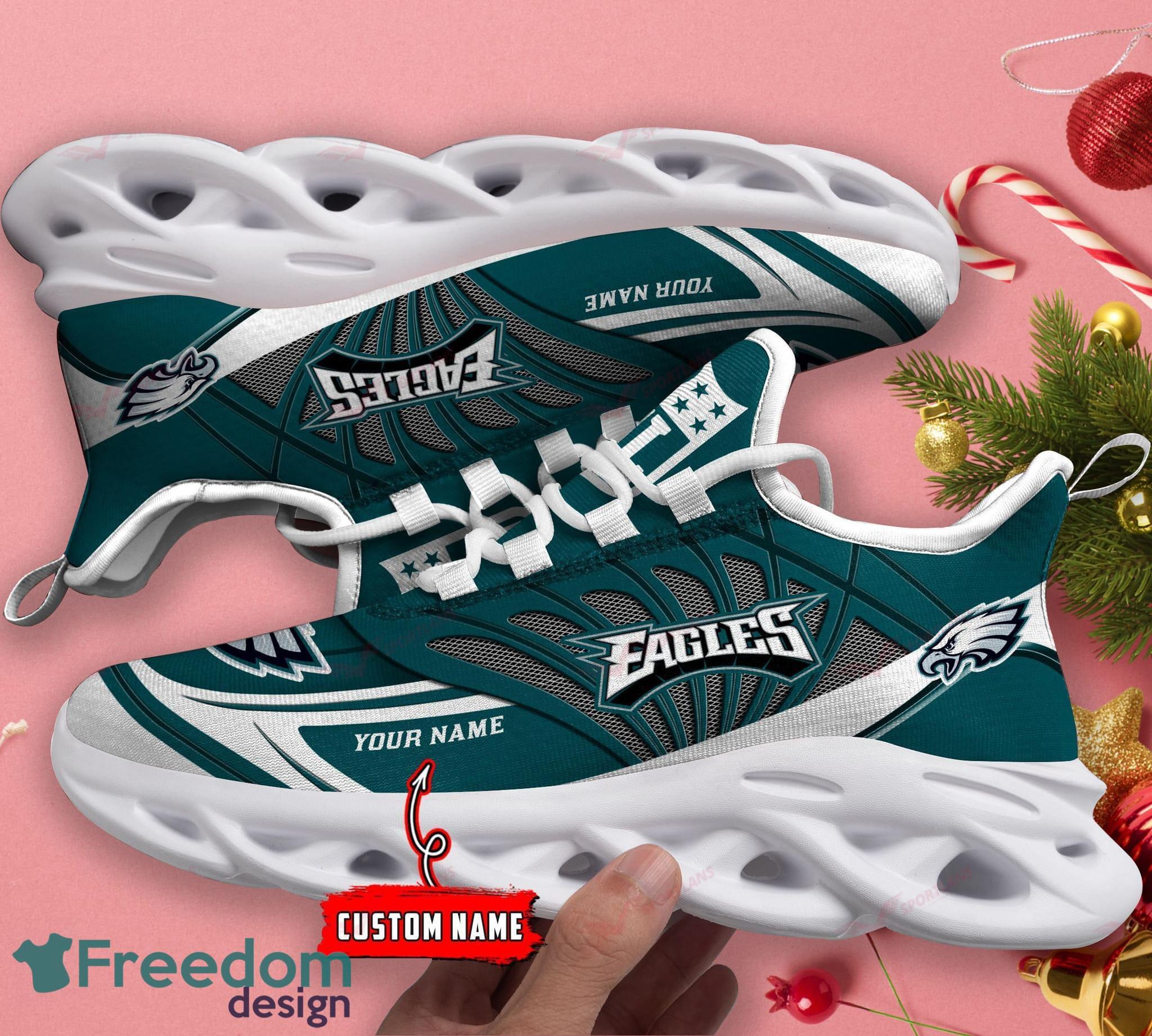 Philadelphia Eagles Max Soul Sneakers Custom Name Running Shoes For Fans -  Freedomdesign