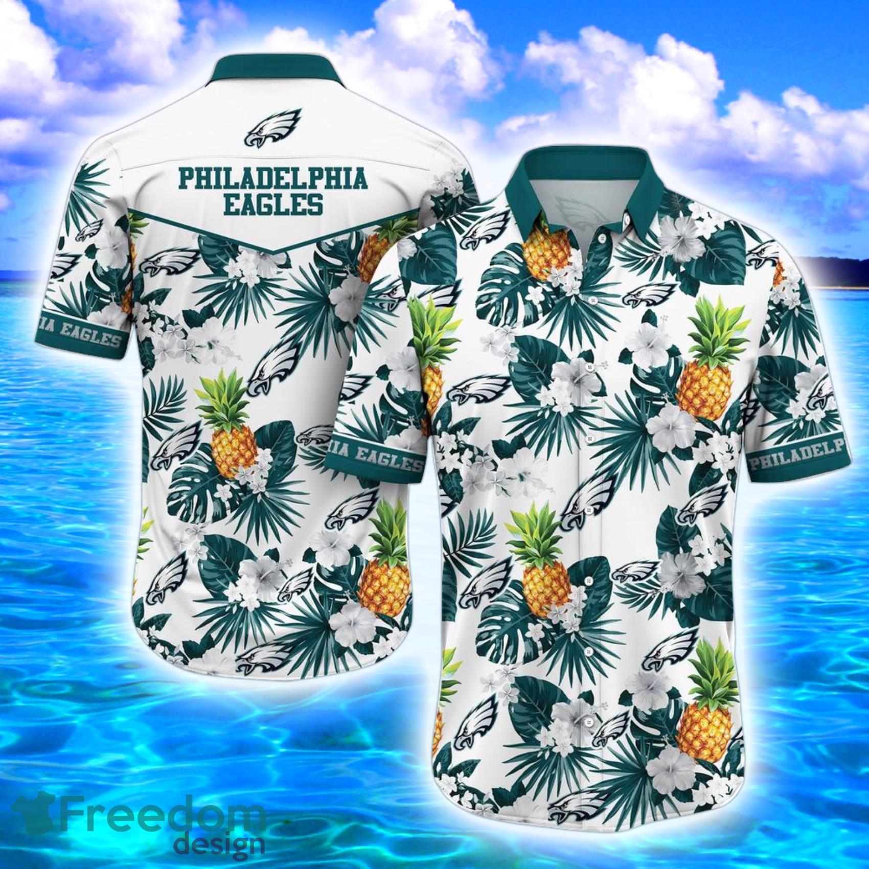 Philadelphia Eagles NFL Logo Combo Hawaiian Shirt And Short Summer