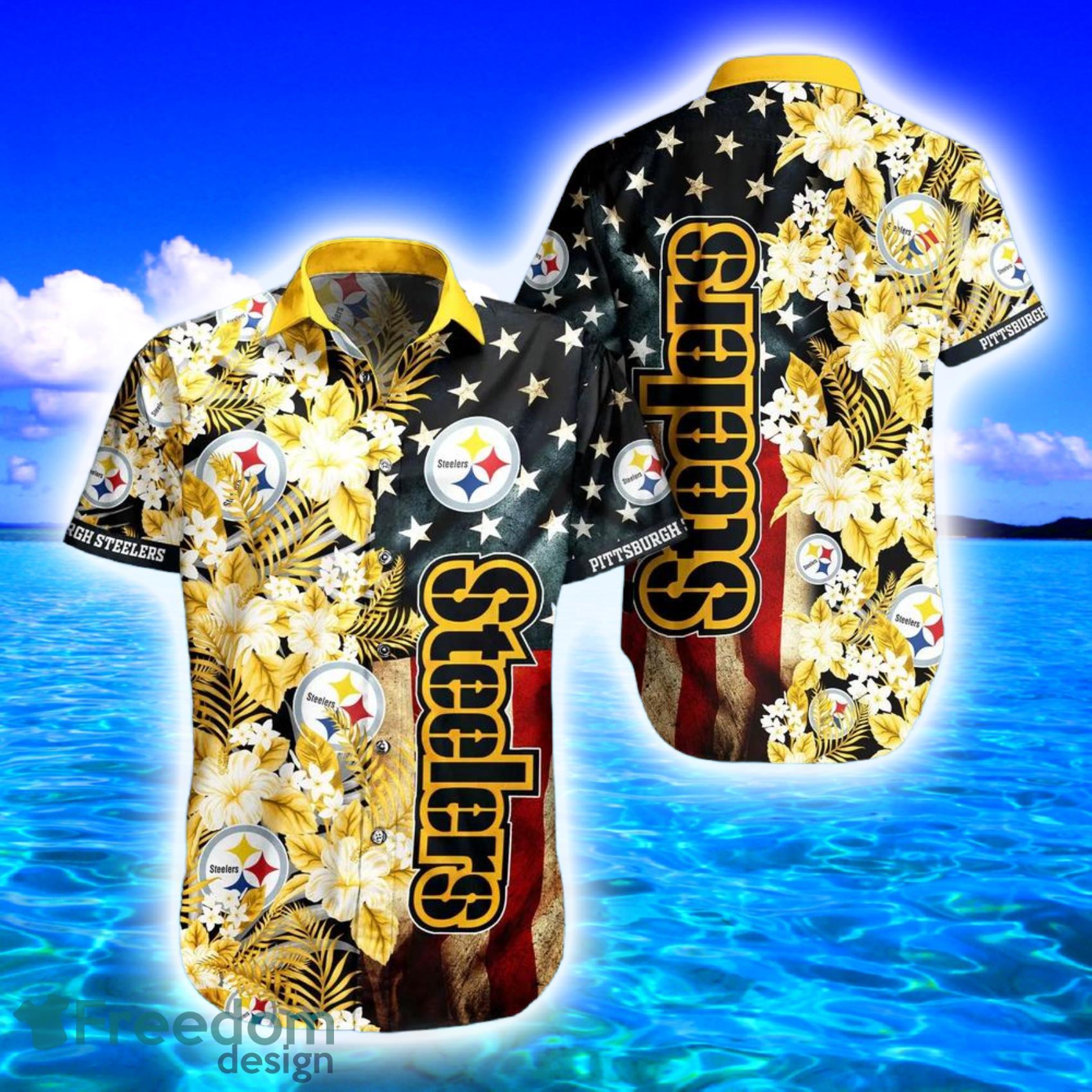 Beach Shirt NFL Pittsburgh Steelers Tropical Hawaiian Shirt