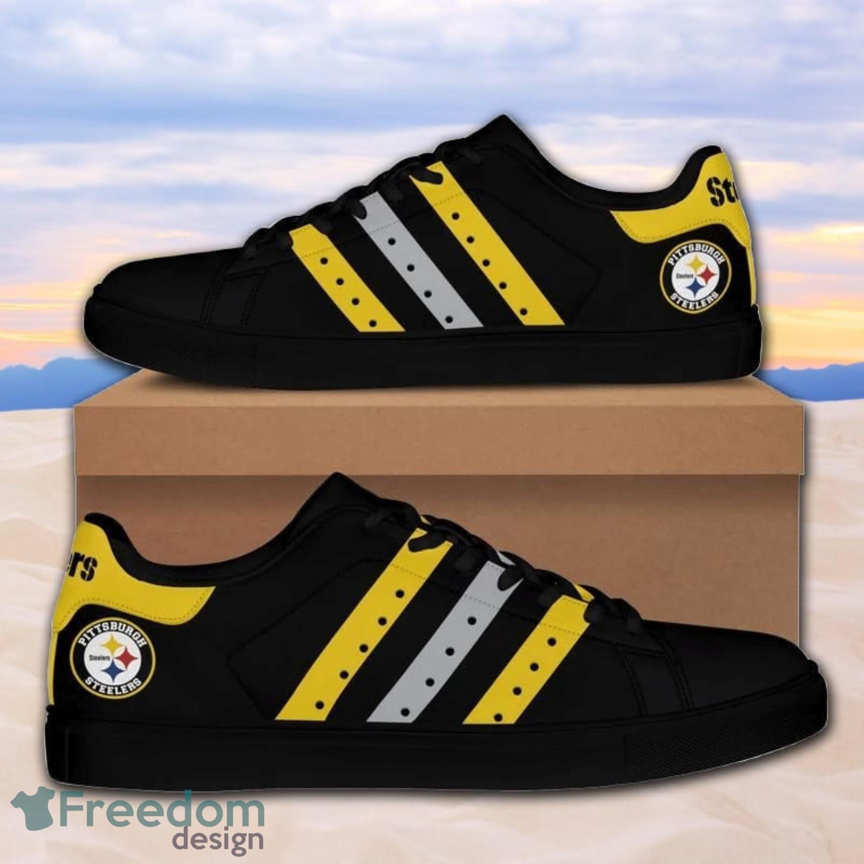 Pittsburgh Steelers Low Top Canvas Shoes For Men And Women - Freedomdesign