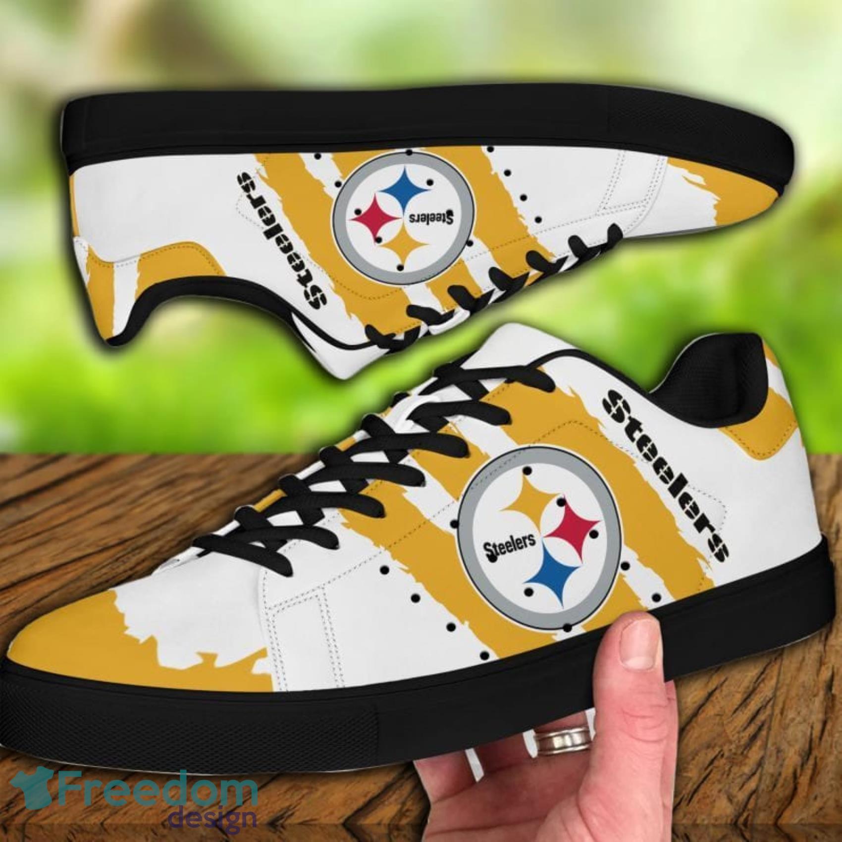 NFL Pittsburgh Steelers Running Sneakers Yeezy Shoes Men And Women