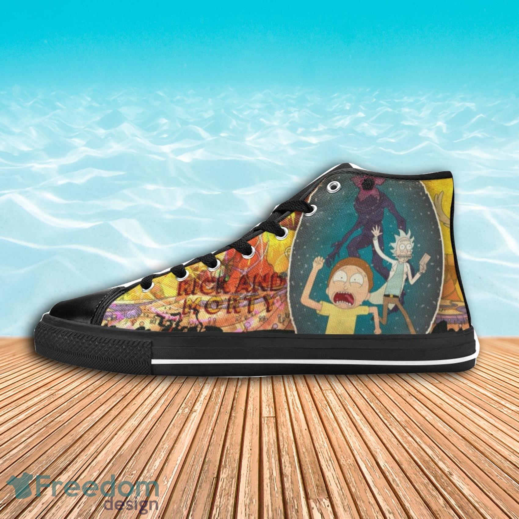 Rick And Morty Custom Cartoon And Movie Air Jordan 13 Shoes