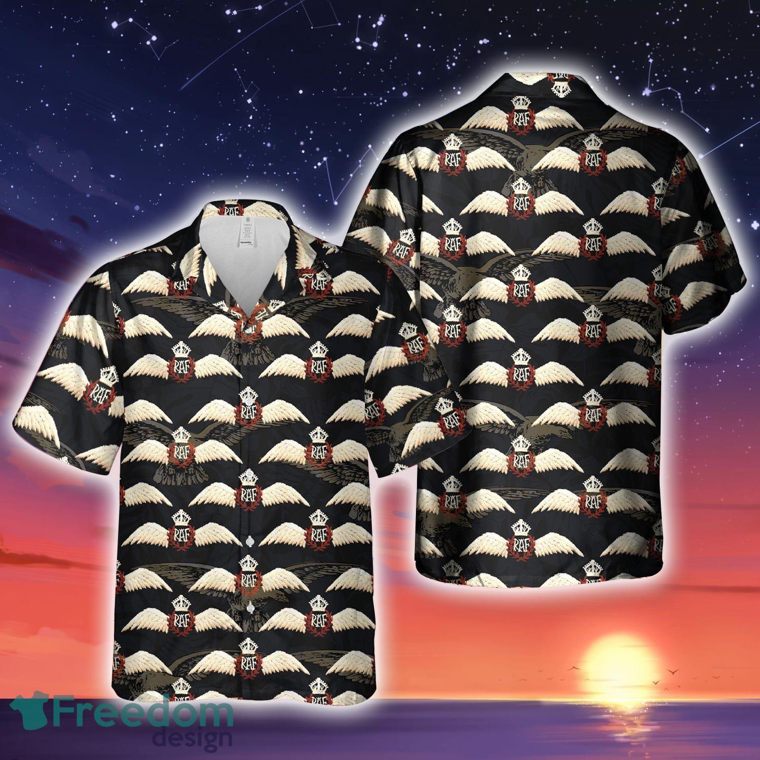 Royal Navy MERLIN MK2 Flower Pattern Combo Hawaiian Shirt And Shorts -  Freedomdesign