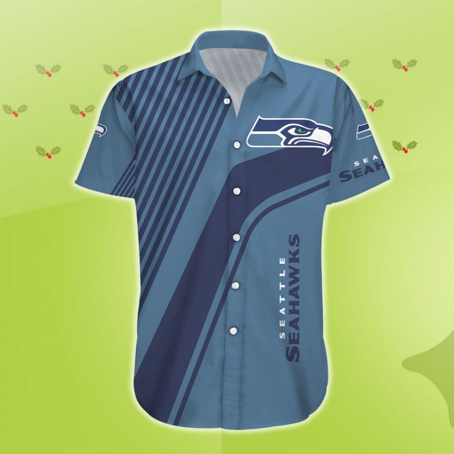 Seattle Seahawks Hawaiian Shirt And Short - Freedomdesign