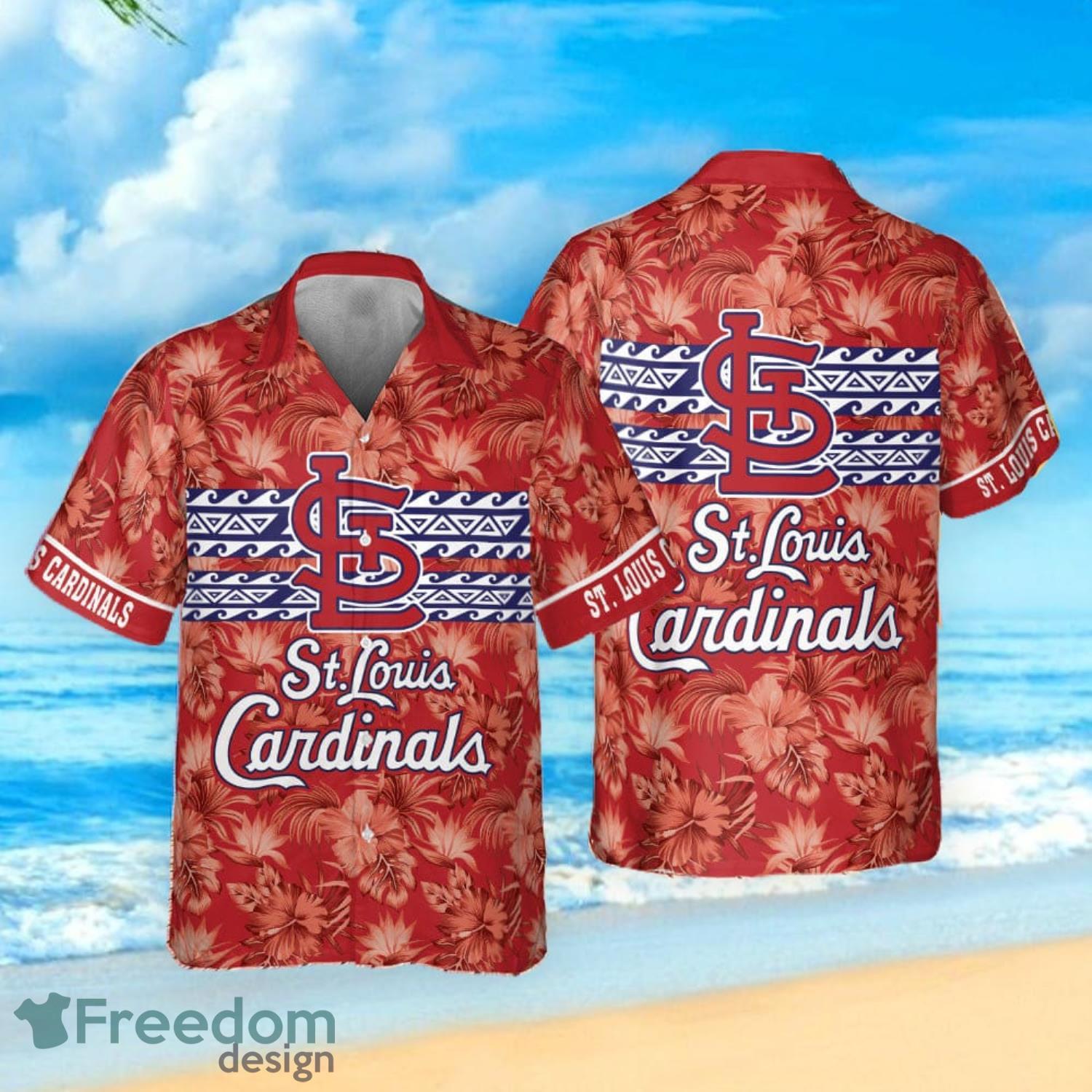 St. Louis Cardinals Major League Baseball MLB 3D Print Hawaiian