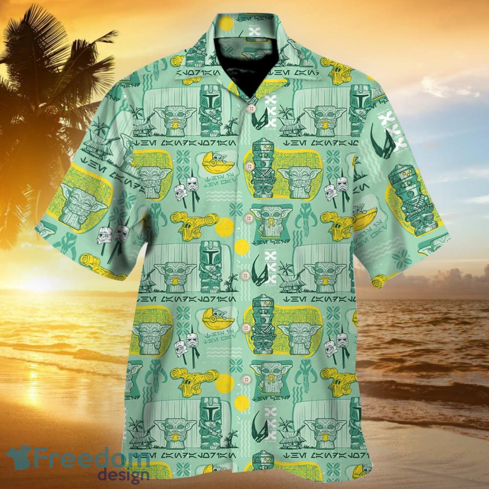 StarWars Disney Tropical Button Hawaiian Shirt