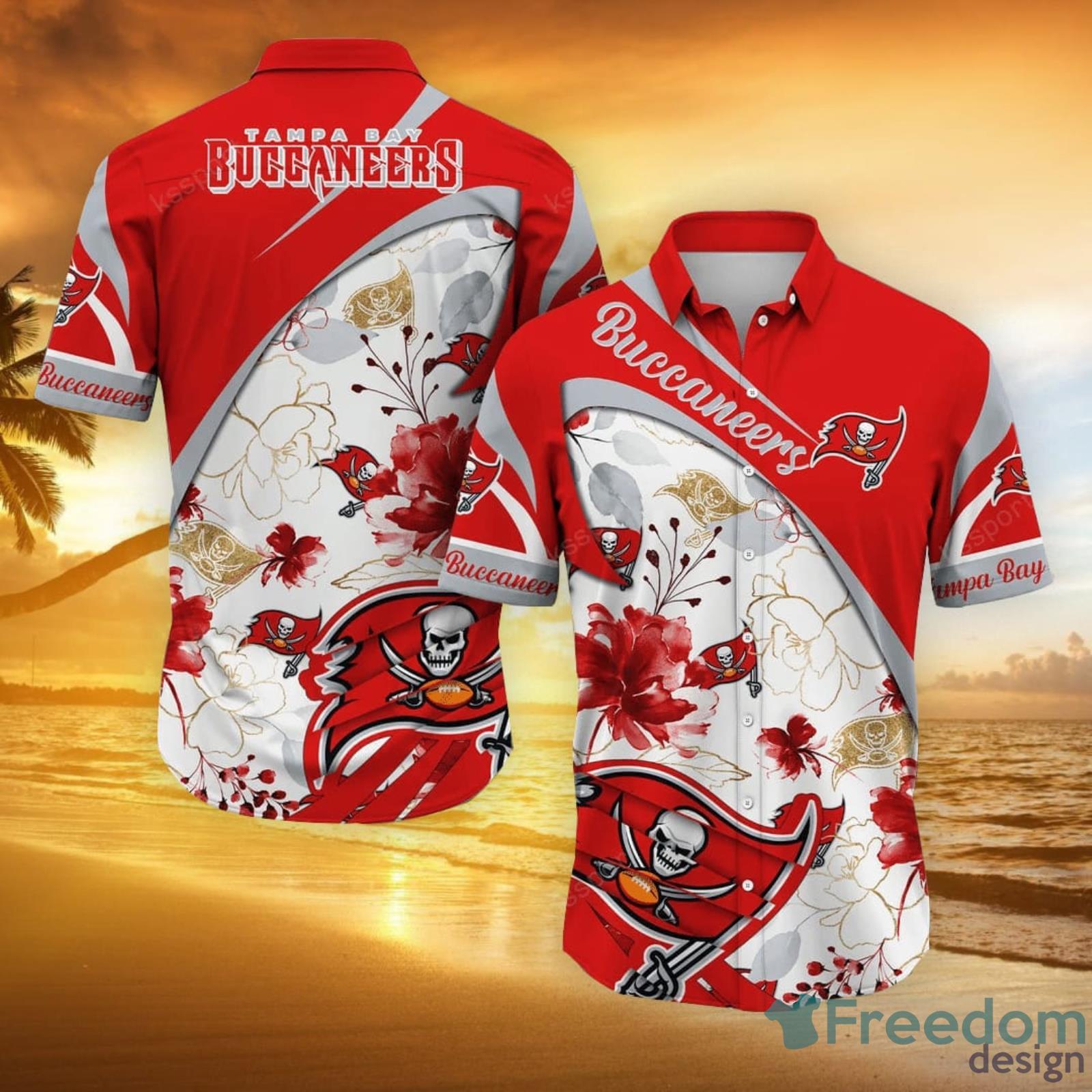 Tampa Bay Buccaneers Hawaiian Aloha Shirt Hawaiian