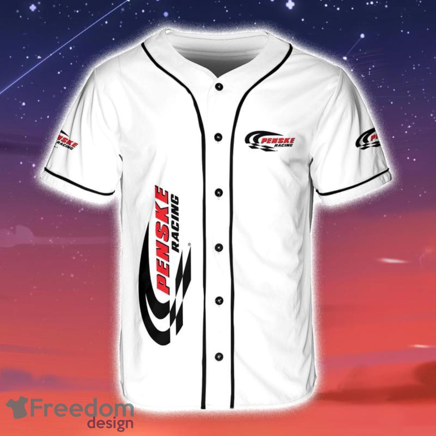 Team Penske Car Racing Baseball Jersey Shirt Summer Gift For Sport Fans -  Freedomdesign