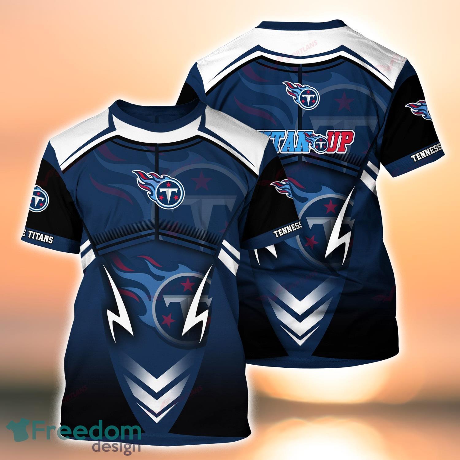 Tennessee Titans Logo 3D Hoodie Nfl Football Jersey 3D Sweatshirt