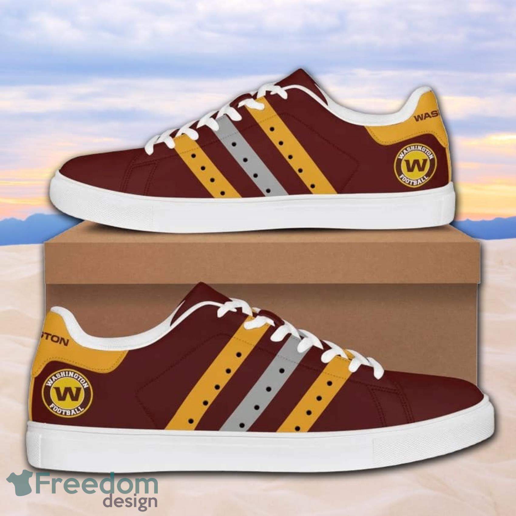 Washington Commanders NFL 3 Colors Mix Low Top Skate Shoes For Men And Women Product Photo 1