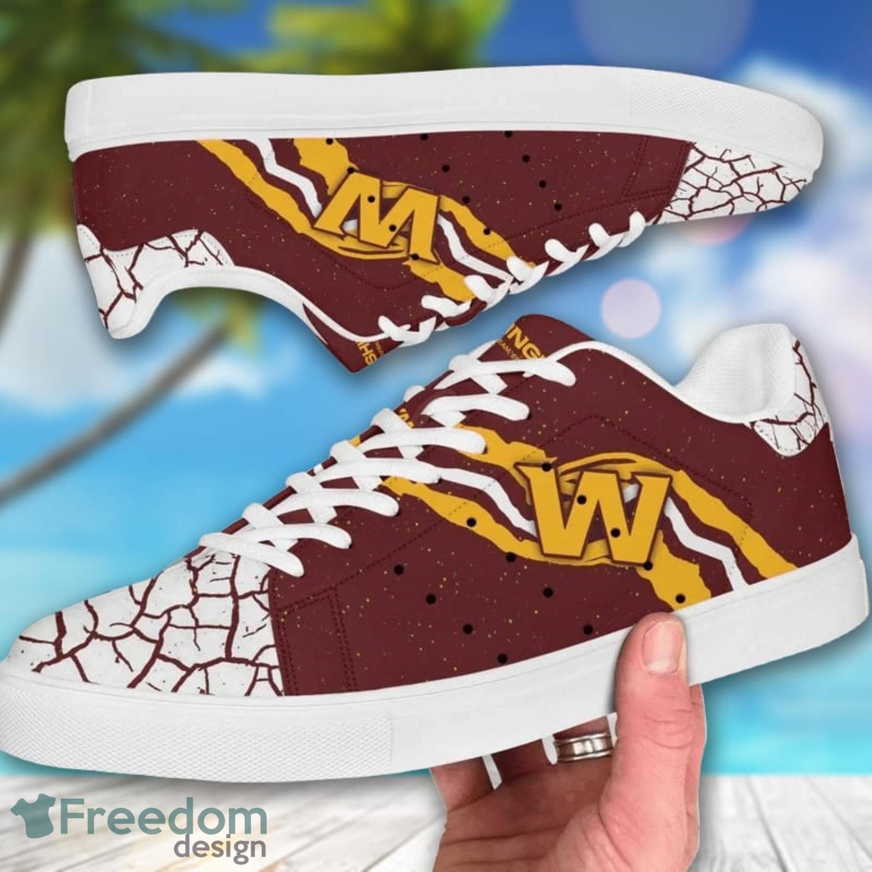 Washington Commanders NFL Low Top Skate Shoes For Men And Women Product Photo 1