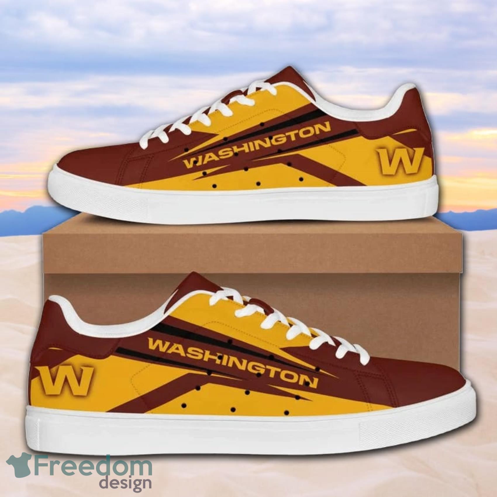 NFL Washington Commanders Brown Yellow Logo Max Soul Running Shoes - T- shirts Low Price