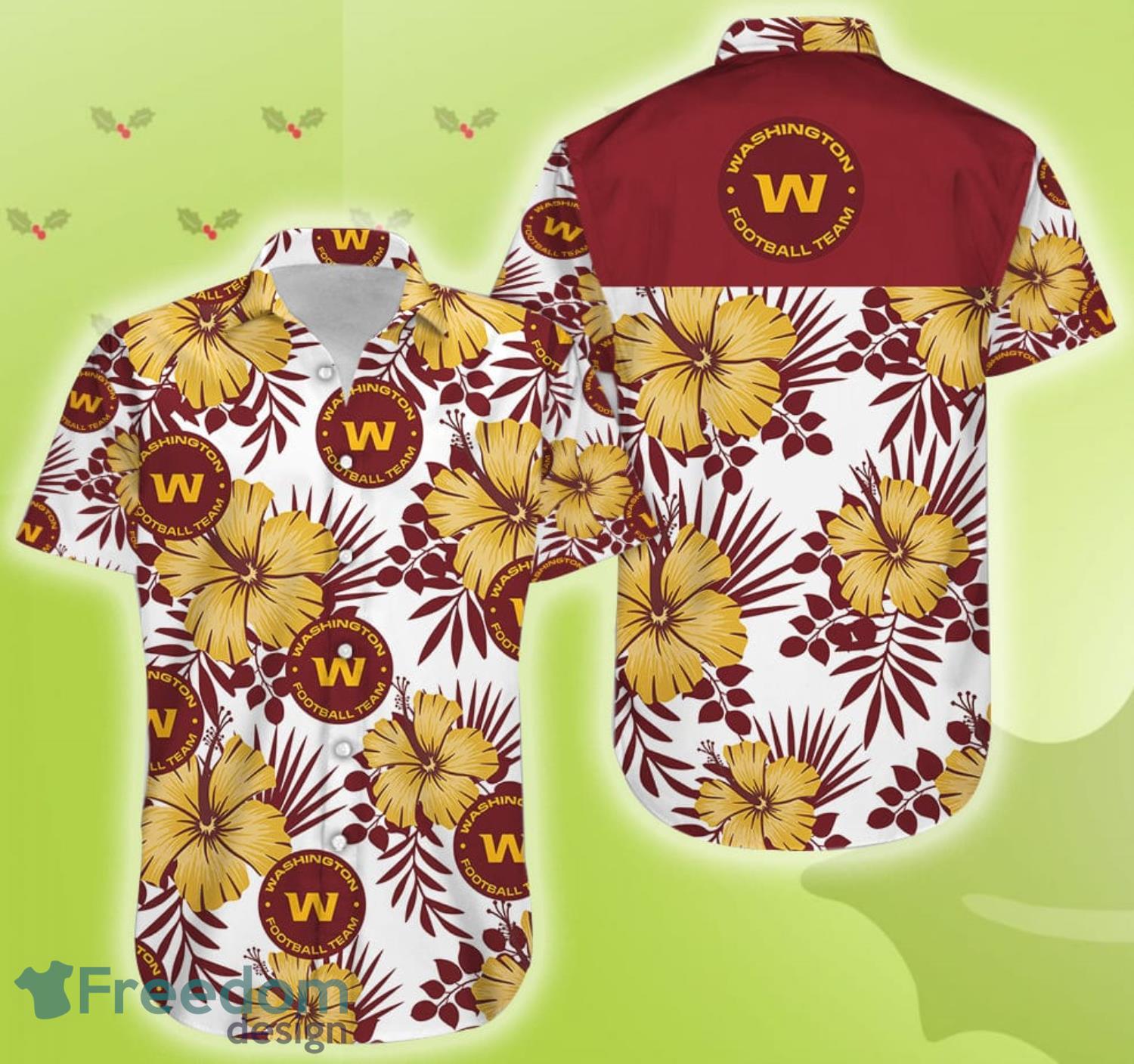 Washington Football Team Aloha Cute Summer Gift Hawaiian Shirt For Men And  Women - Freedomdesign