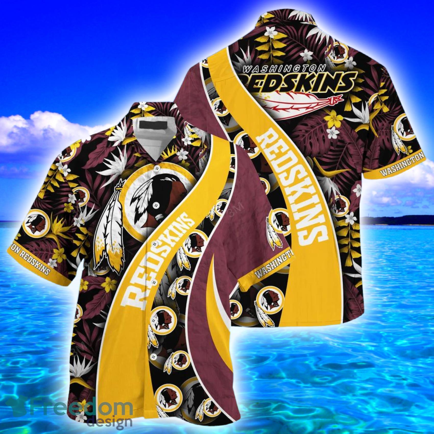 Washington Redskins NFL And Tropical Pattern Combo Hawaiian