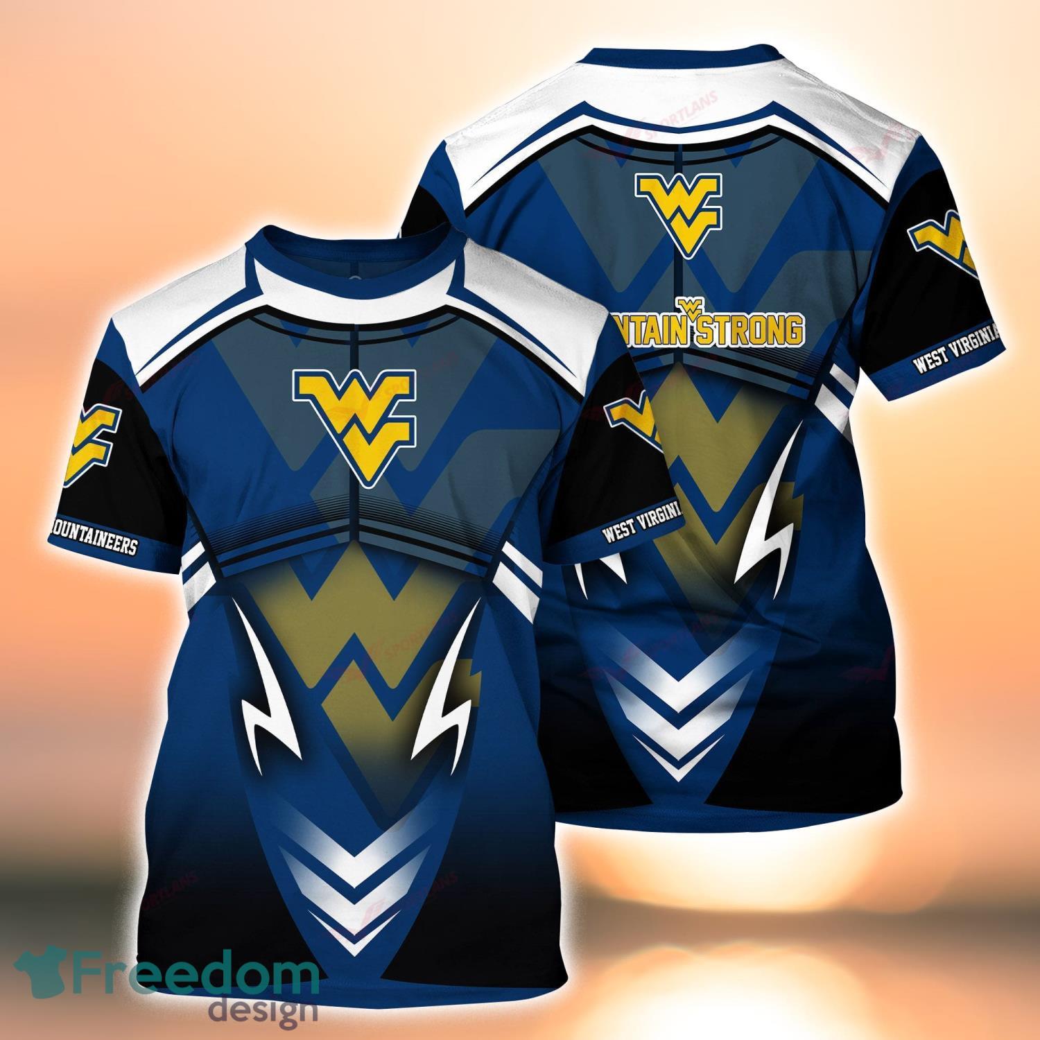 West Virginia Mountaineers NCAA T-Shirt Hoodie Sweatshirt All Over Print 3D Shirt Product Photo 2
