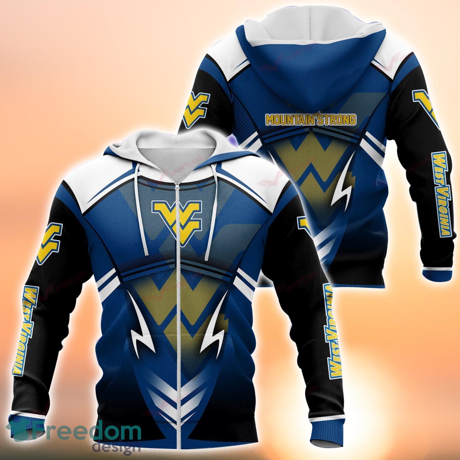 West Virginia Mountaineers NCAA T-Shirt Hoodie Sweatshirt All Over Print 3D Shirt Product Photo 3 West Virginia Mountaineers NCAA T-Shirt Hoodie Sweatshirt All Over Print 3D Shirt Product Photo 3