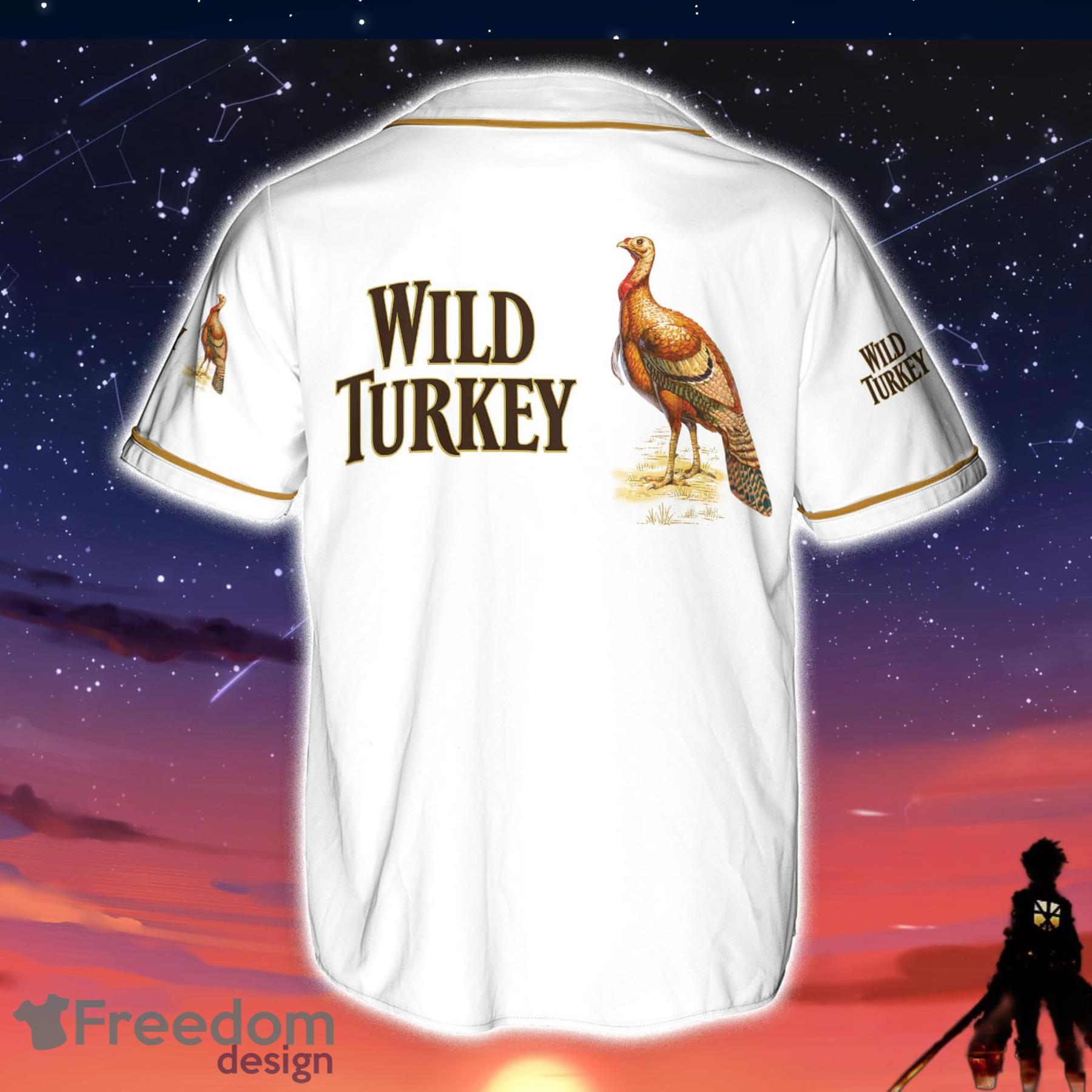 Wild Turkey Bourbon Men And Women Baseball Jersey Shirt Summer Gift For Sport Fans Product Photo 2