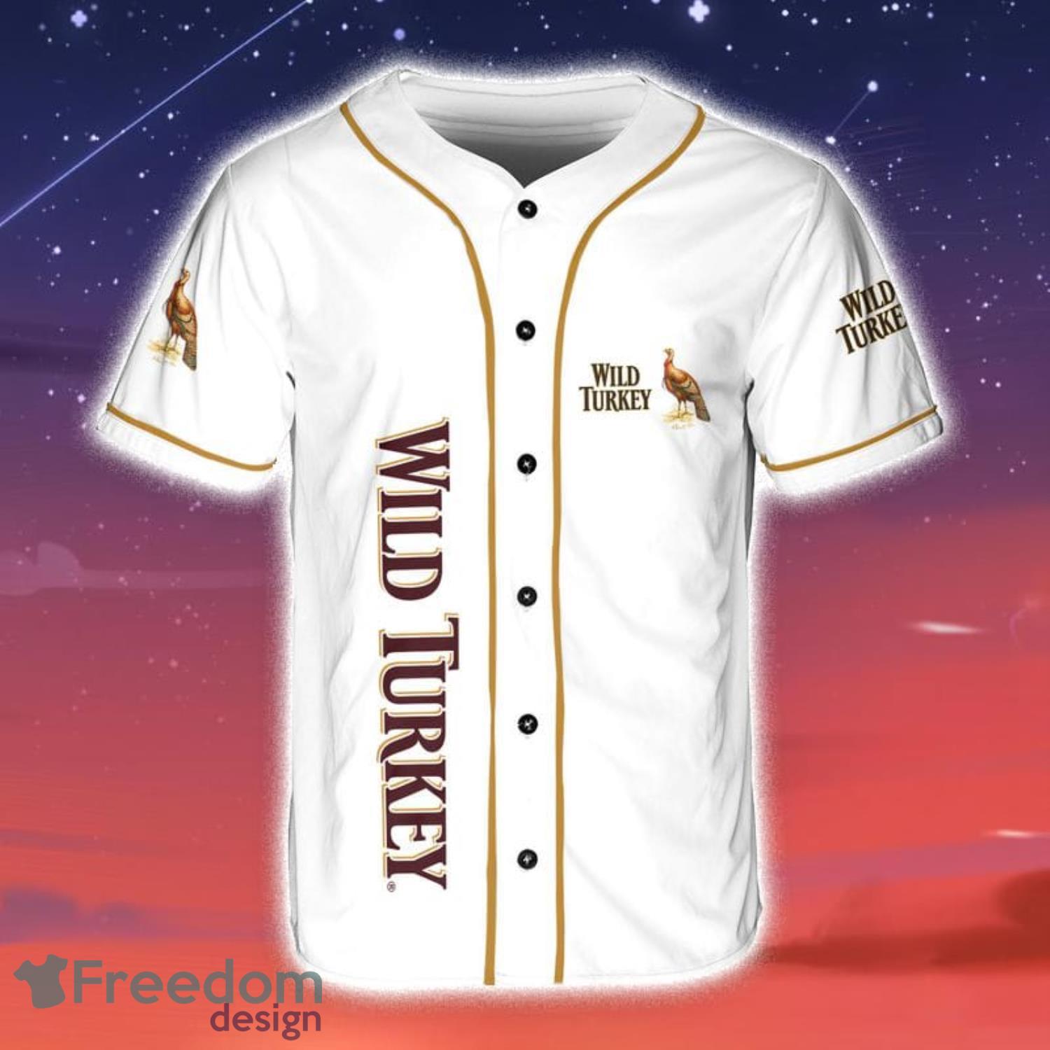 Wild Turkey Bourbon Men And Women Baseball Jersey Shirt Summer Gift For Sport Fans Product Photo 1 Wild Turkey Bourbon Men And Women Baseball Jersey Shirt Summer Gift For Sport Fans Product Photo 1