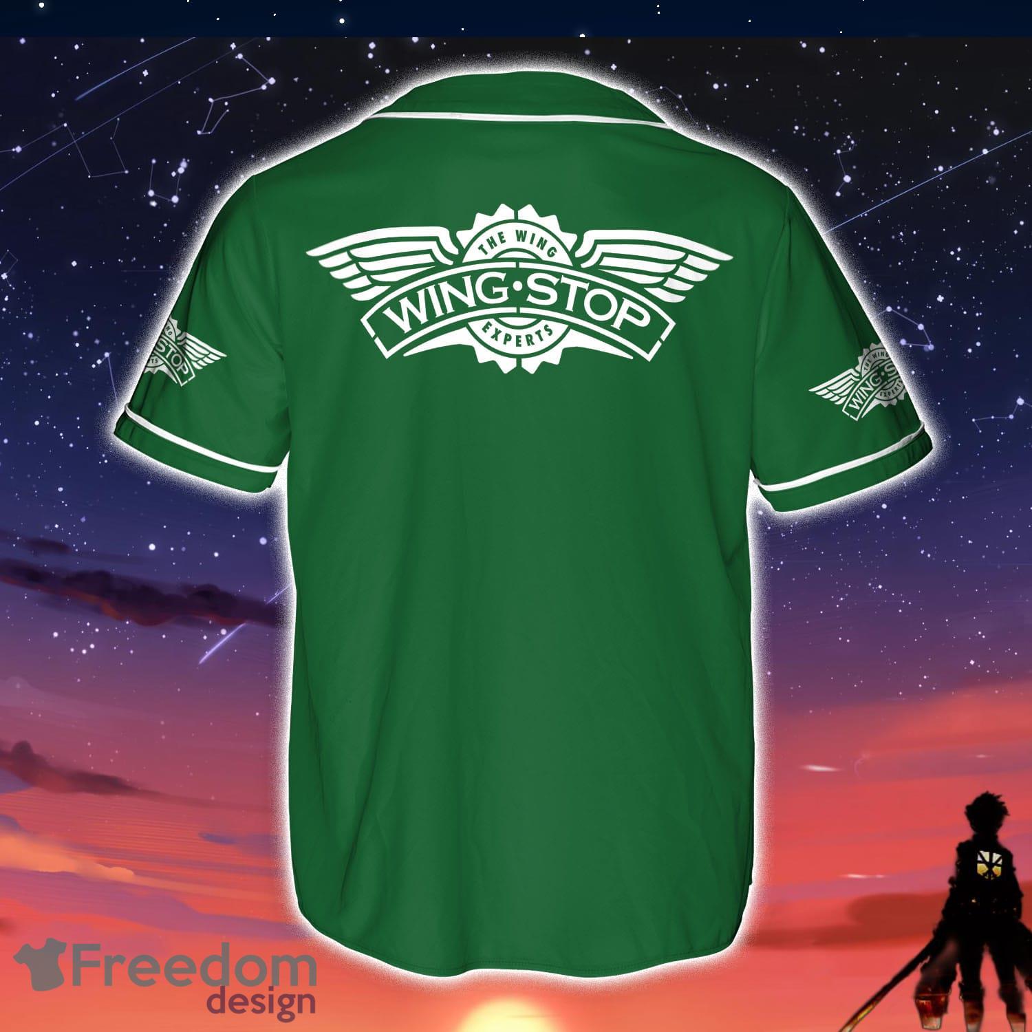 Wingstop Restaurants Green Baseball Jersey Gift For Sport Fans Product Photo 2