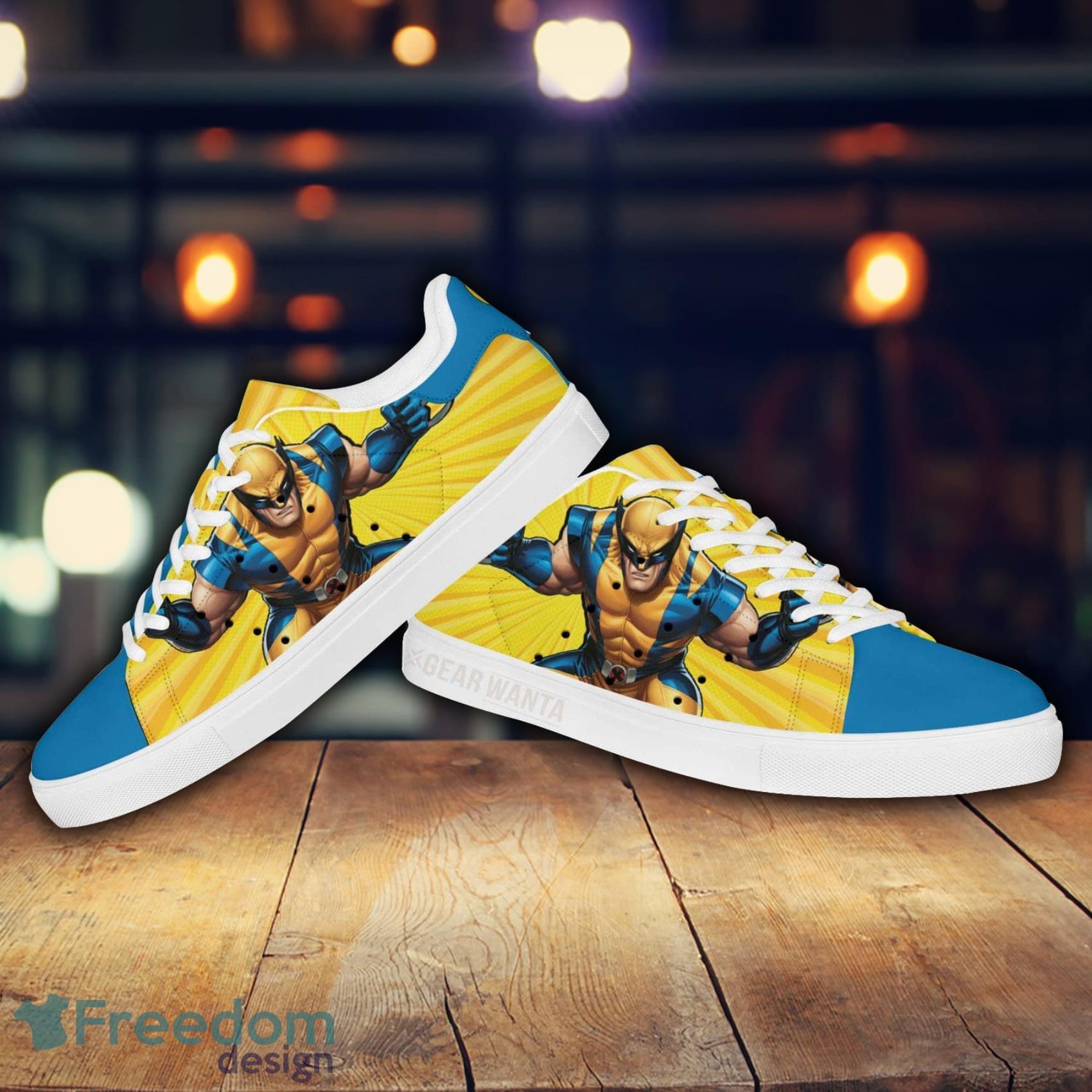 X-men Wolverine Super Hero Cartoon Lovely Cute Skate Shoes Gift For Men And Women Product Photo 2
