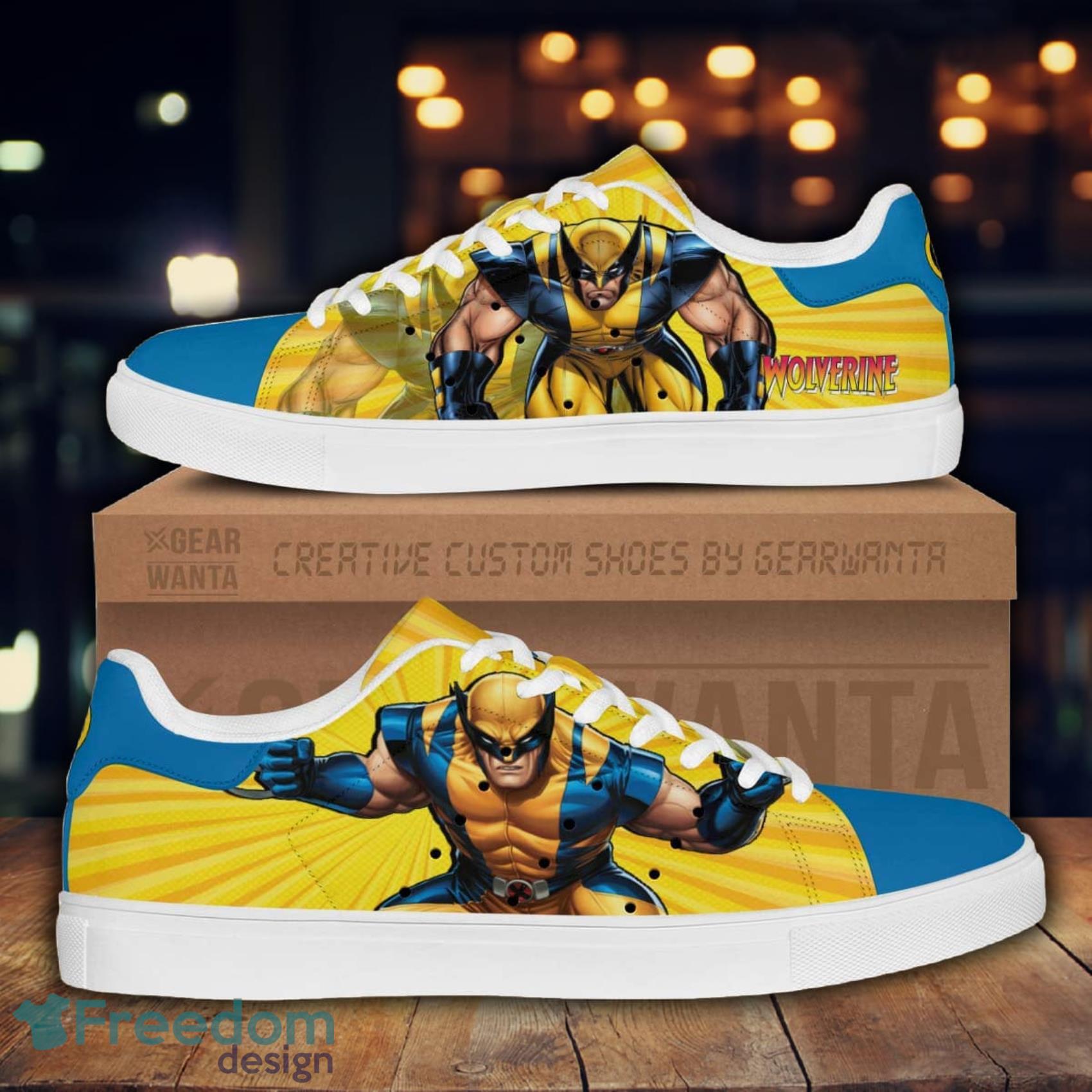 X-men Wolverine Super Hero Cartoon Lovely Cute Skate Shoes Gift For Men And Women Product Photo 1 X-men Wolverine Super Hero Cartoon Lovely Cute Skate Shoes Gift For Men And Women Product Photo 1