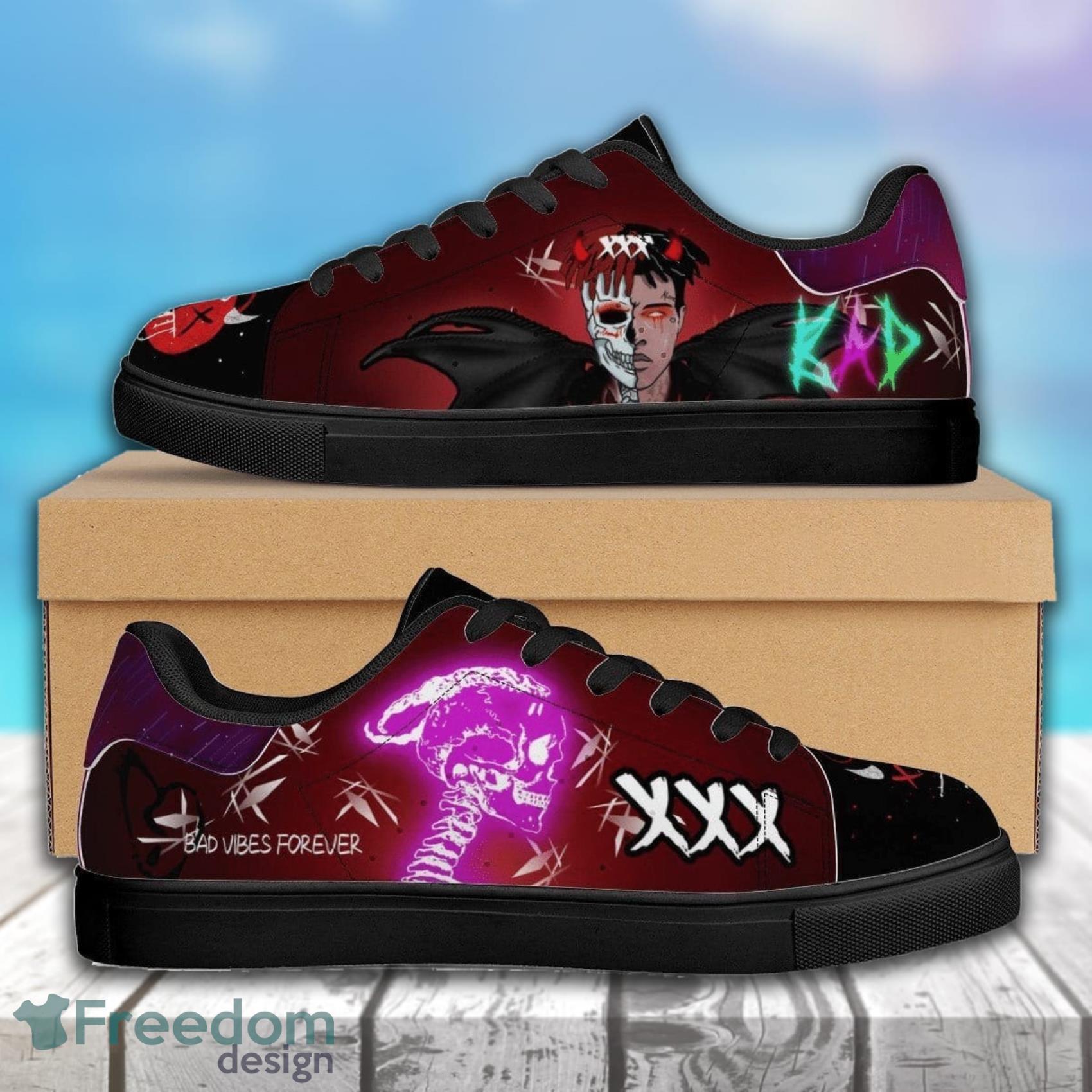 Xxxtentacion Rapper 5k290 AOP Print Low Top Leather Skate Shoes Product Photo 1 Xxxtentacion Rapper 5k290 AOP Print Low Top Leather Skate Shoes Product Photo 1