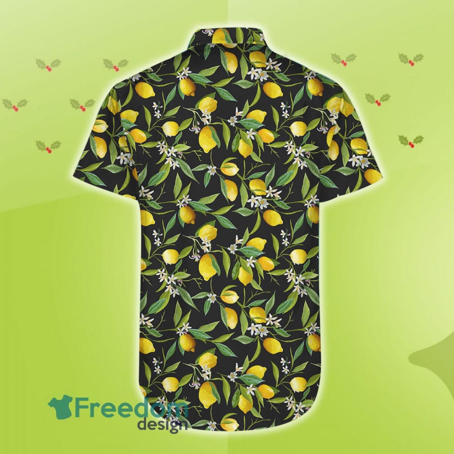Yellow Lemon And Flower Pattern Aloha Beach Gift Hawaiian Shirt For Men And Women Product Photo 3 Yellow Lemon And Flower Pattern Aloha Beach Gift Hawaiian Shirt For Men And Women Product Photo 3