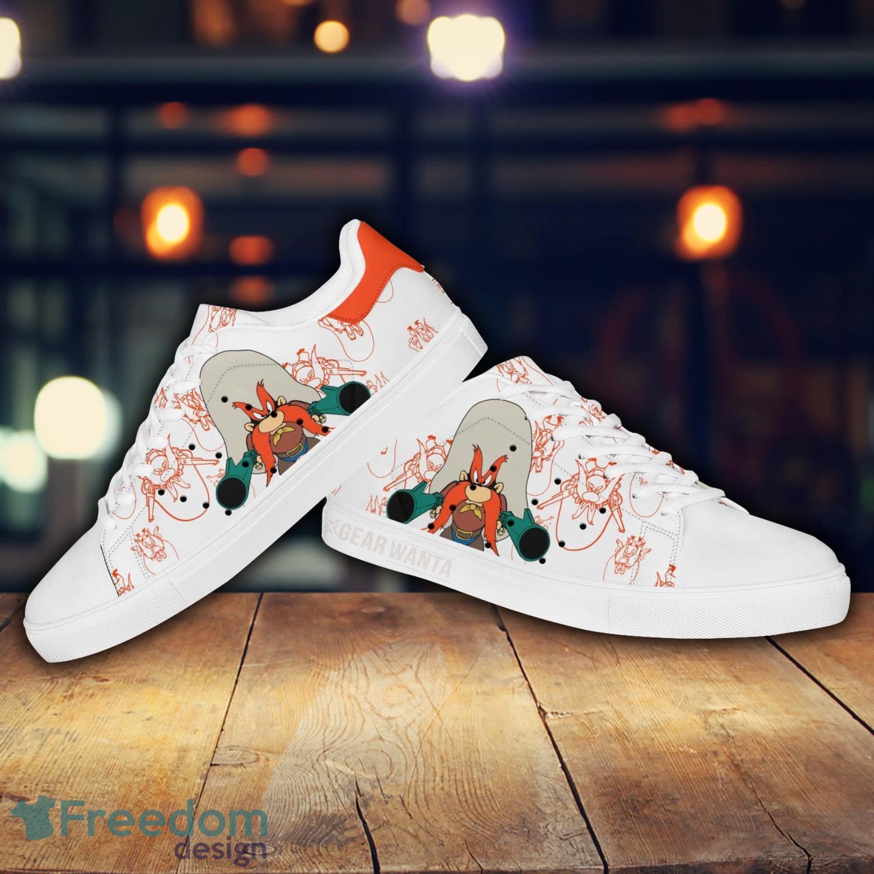 Yosemite Sam Looney Tunes Cartoon Lovely Cute Skate Shoes Gift For Men And Women Product Photo 2
