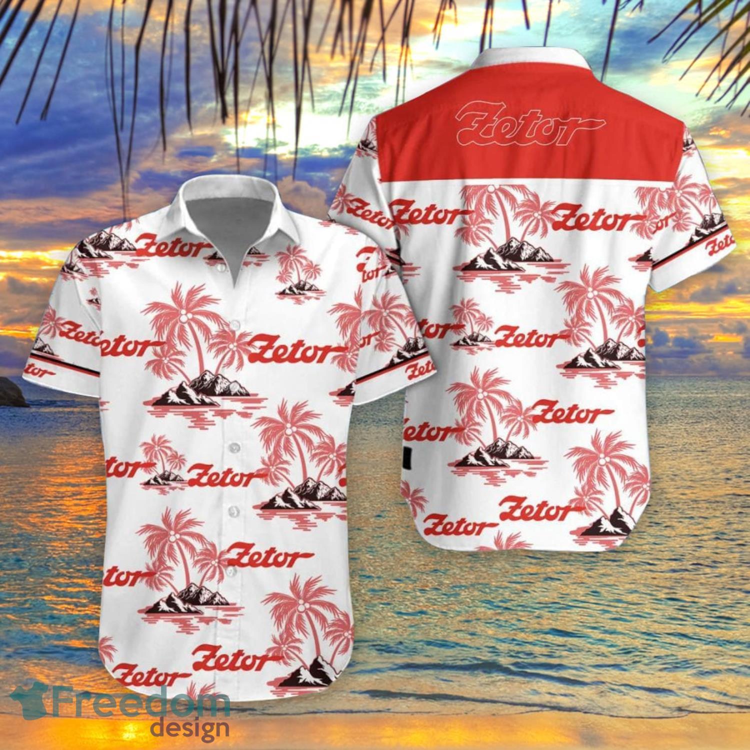 Zetor Tractor Aloha Coconut Pattern Hawaiian Shirt Summer Gift For Men And Women Product Photo 1