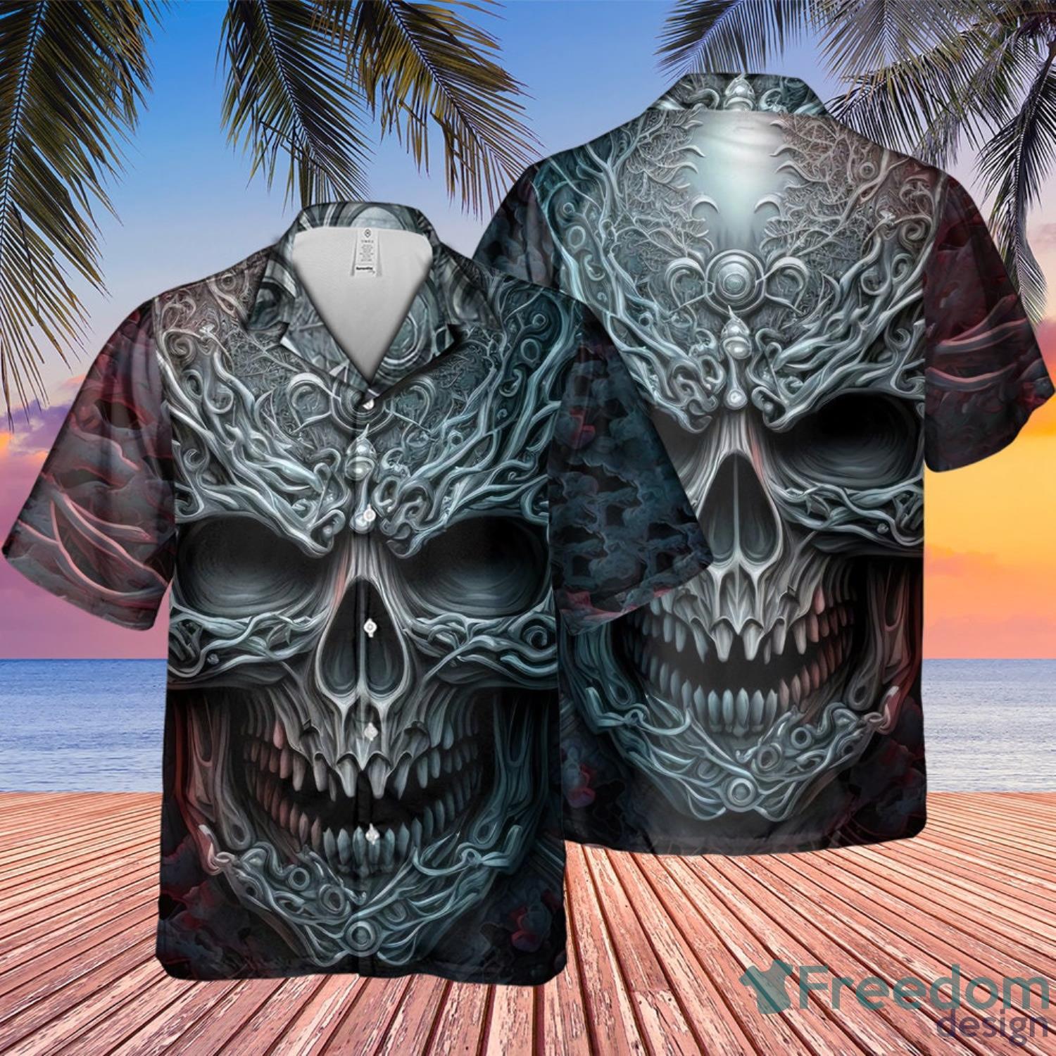 Arizona Cardinals Pirates Fans Pirates Skull Hawaiian Shirt - Freedomdesign