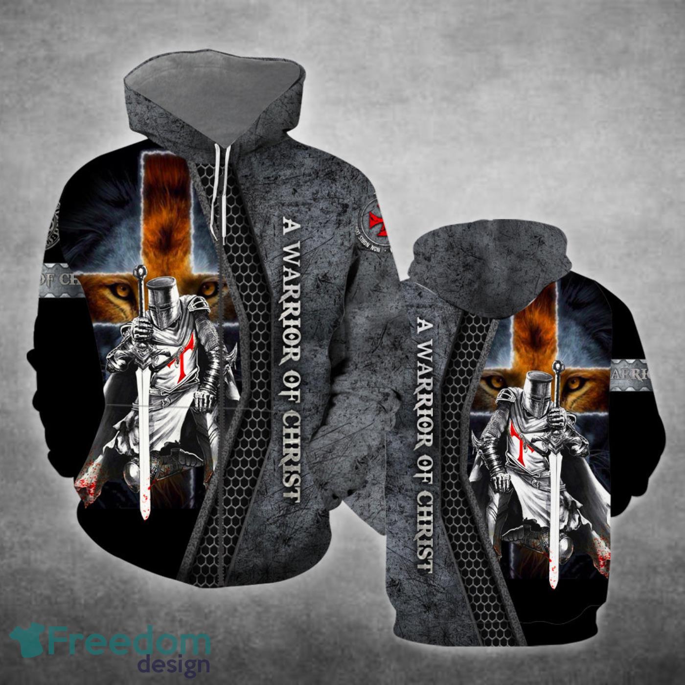 A Child Of God A Man Of Faith A Warrrior Of Christ Jesus All Over Print Hoodie For Men And Women Best Gift Product Photo 2