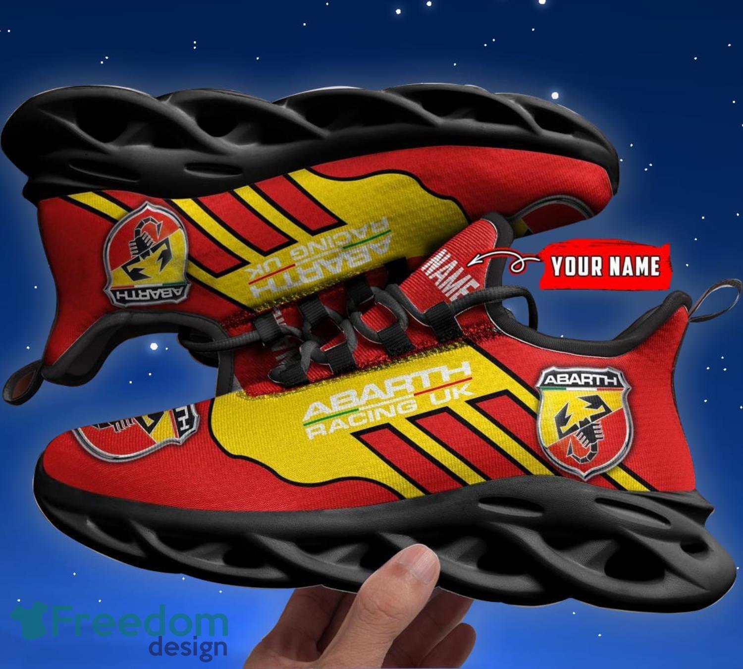 Abarth Fans Max soul shoes Custom Name Sport Running Sneakers Product Photo 2