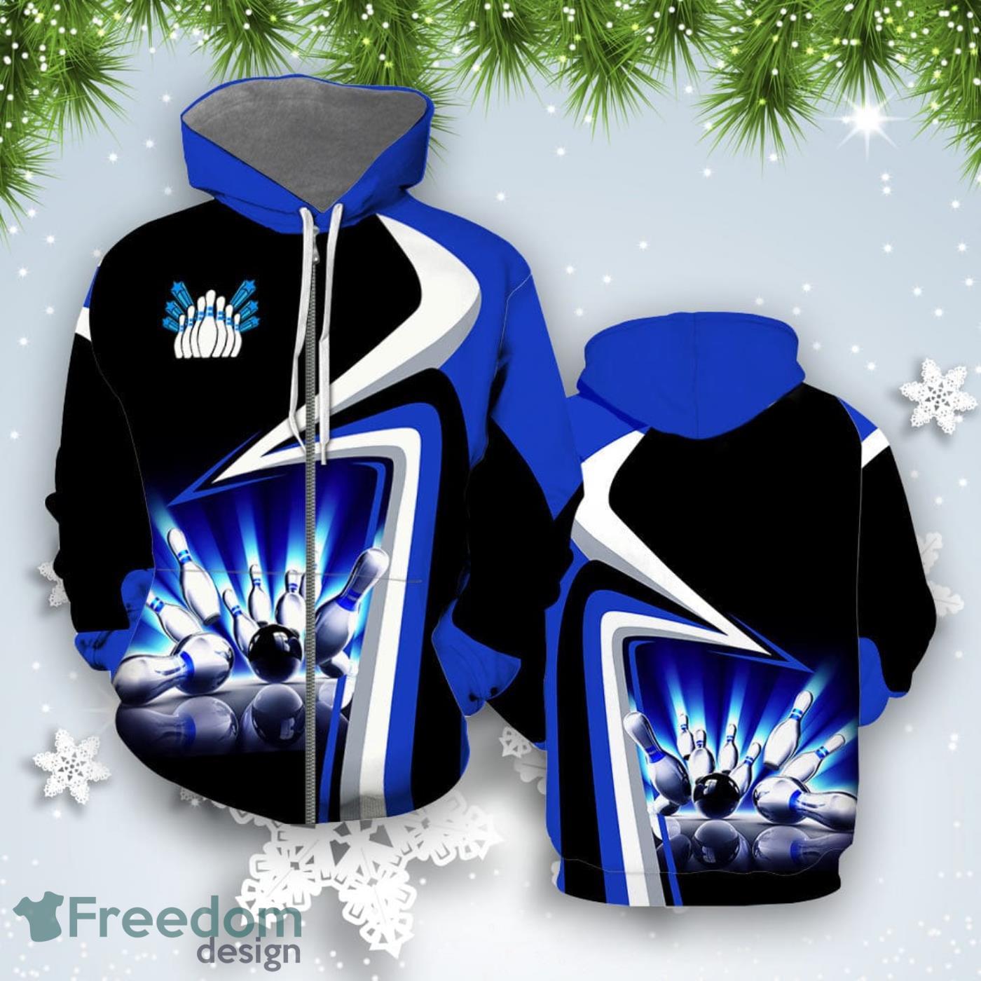 Amazing Bowling Strike All Over Print Hoodie For Men And Women Best Gift Product Photo 2