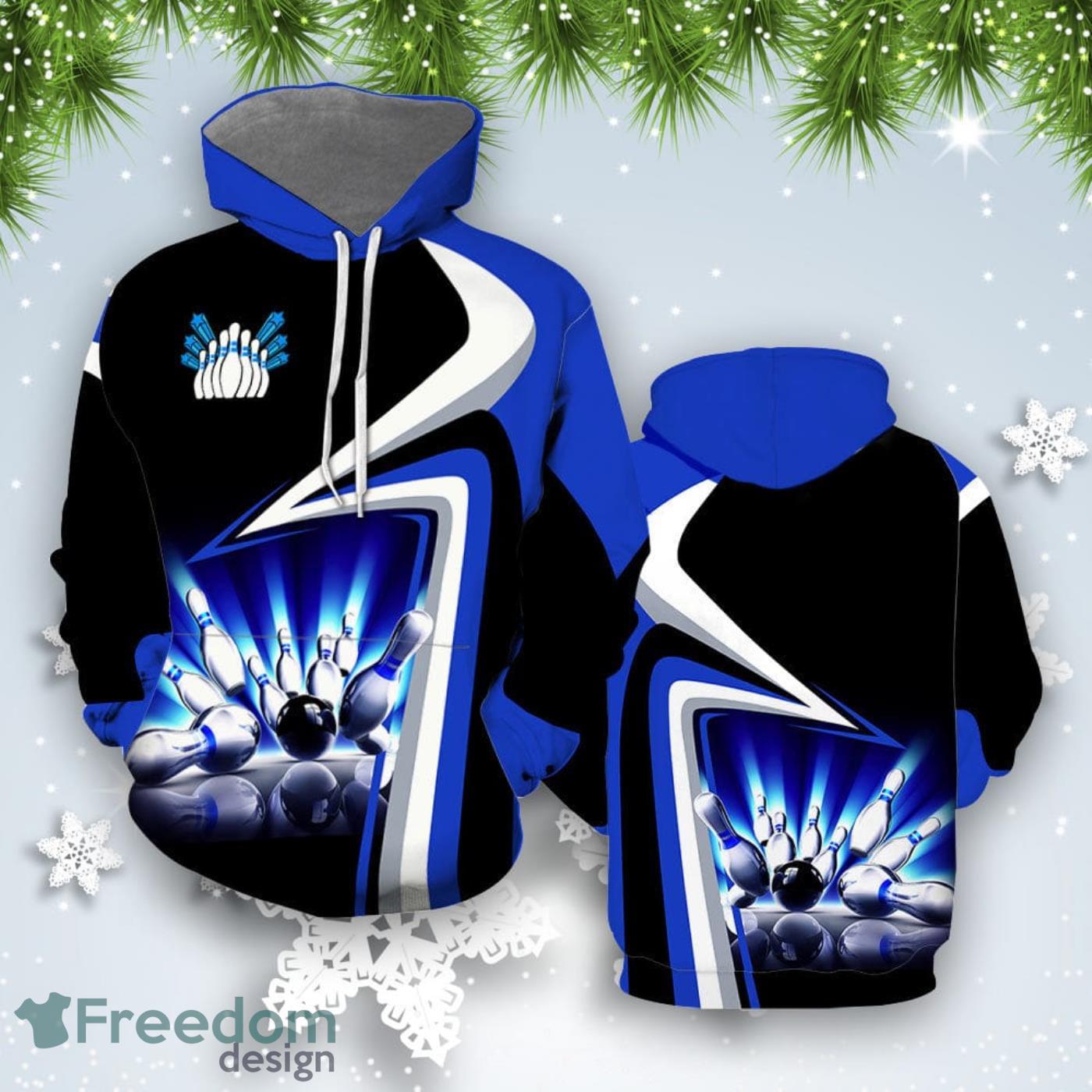 Amazing Bowling Strike All Over Print Hoodie For Men And Women Best Gift Product Photo 1