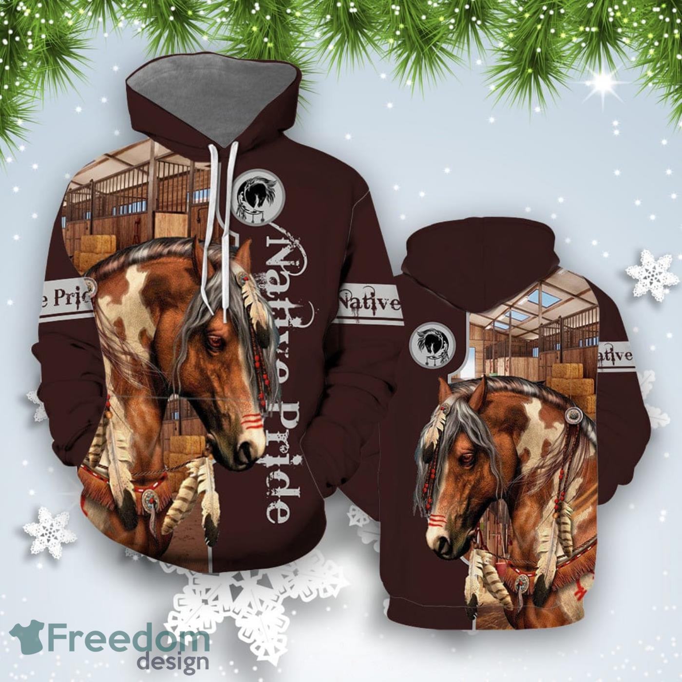 Amazing Native American Horse All Over Print Hoodie For Men And Women Best Gift Product Photo 1