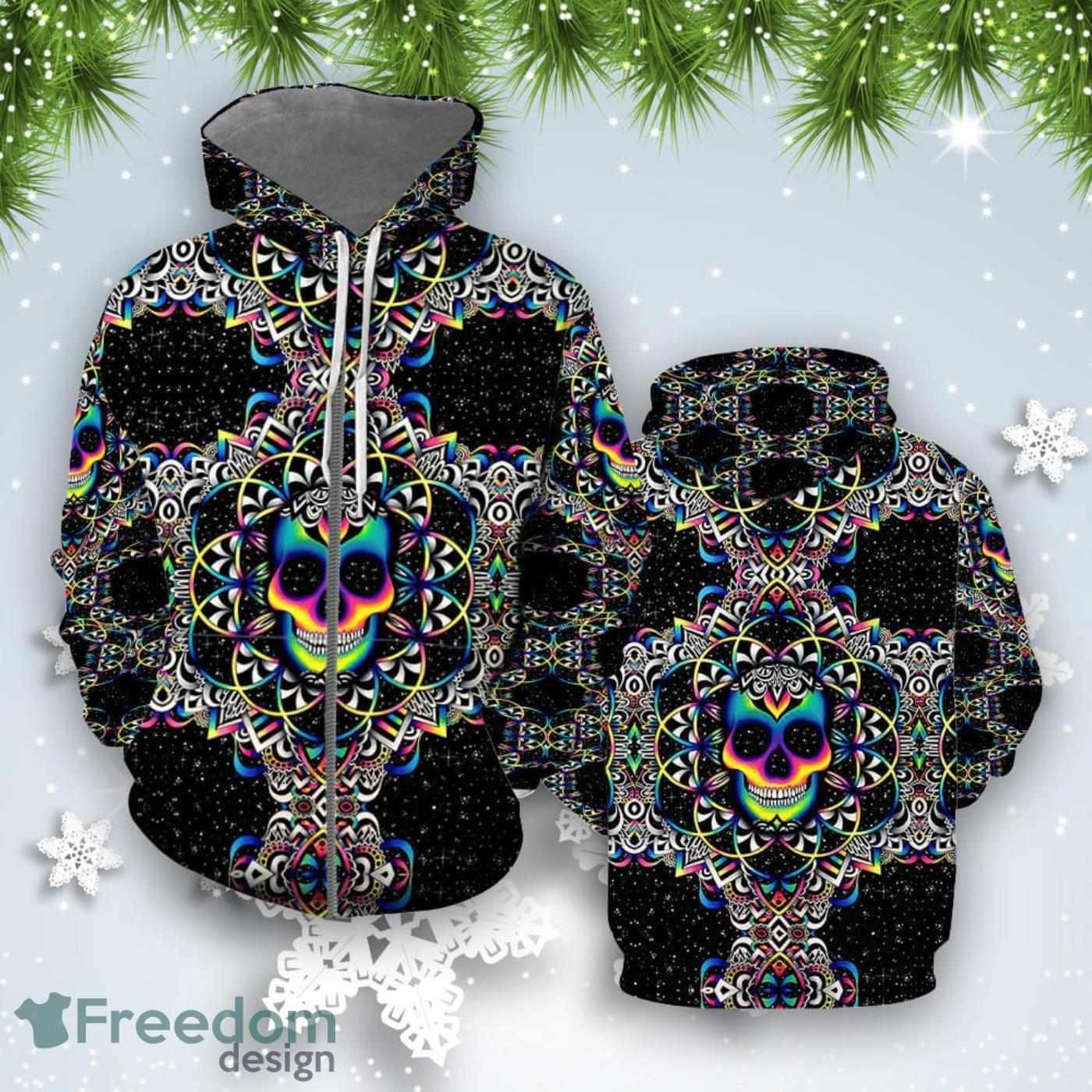 Amazing Skull All Over Print Hoodie For Men And Women Best Gift Product Photo 2