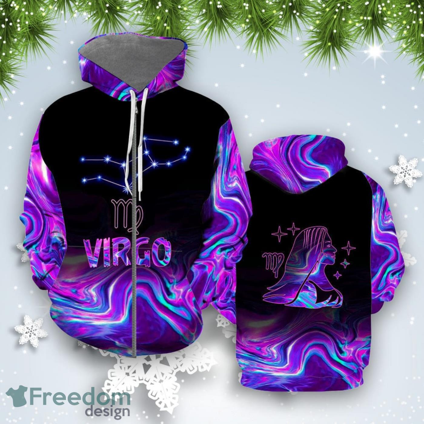 Amazing Virgo Horoscope All Over Print Hoodie For Men And Women Best Gift Product Photo 2
