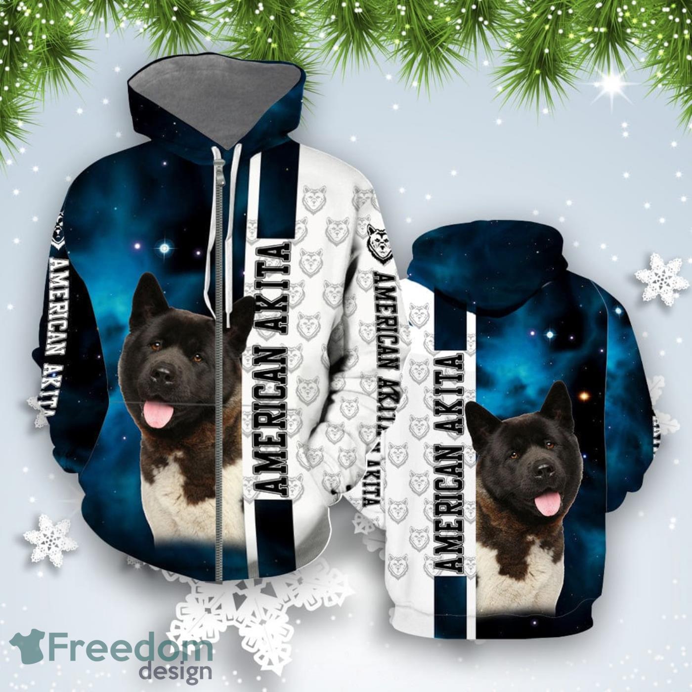 American Akita Dog All Over Print Hoodie For Men And Women Best GiftN Product Photo 2