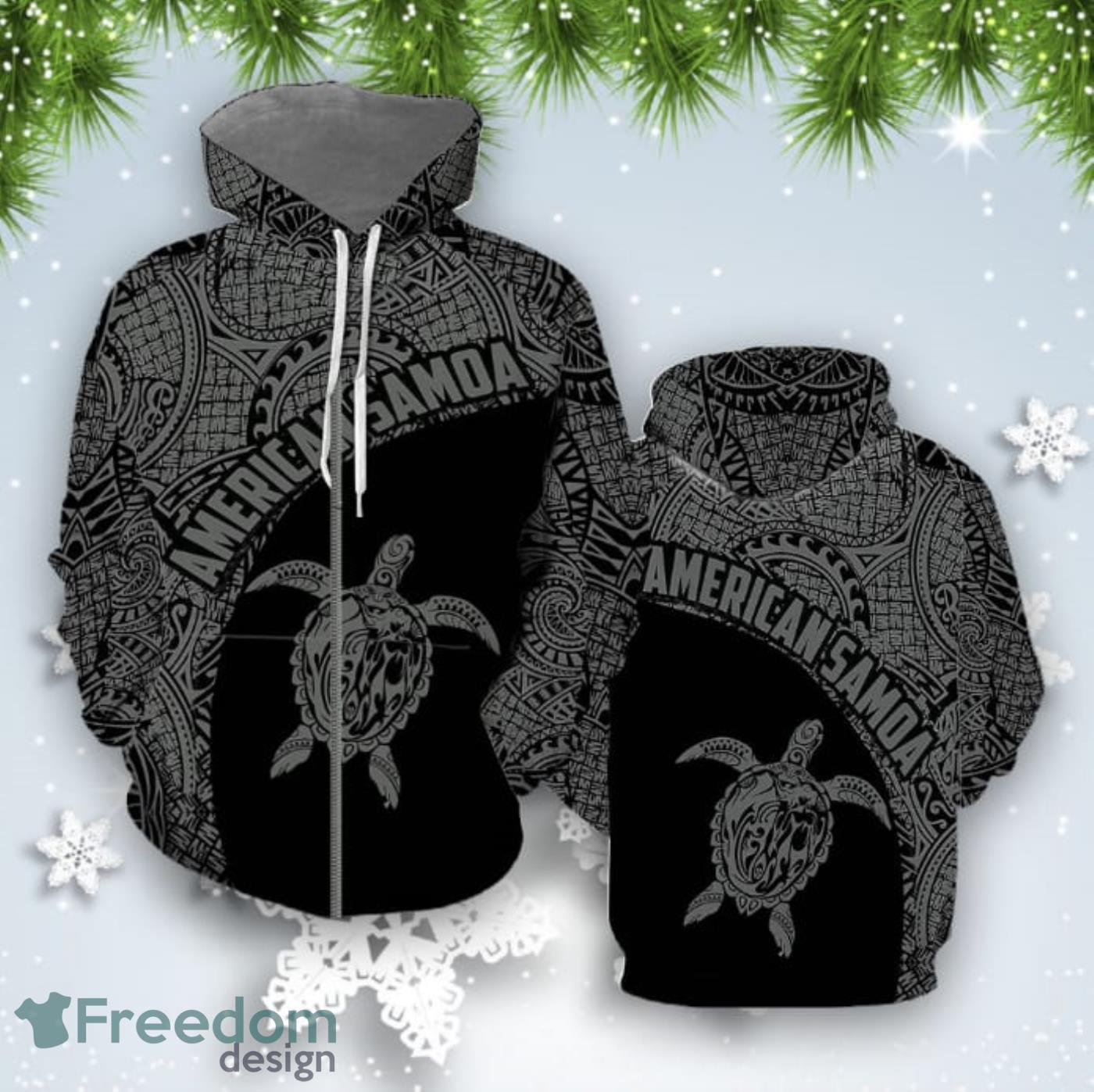 American Samoa Vintage All Over Print 3D Hoodie For Men And Women Best Gift Product Photo 2